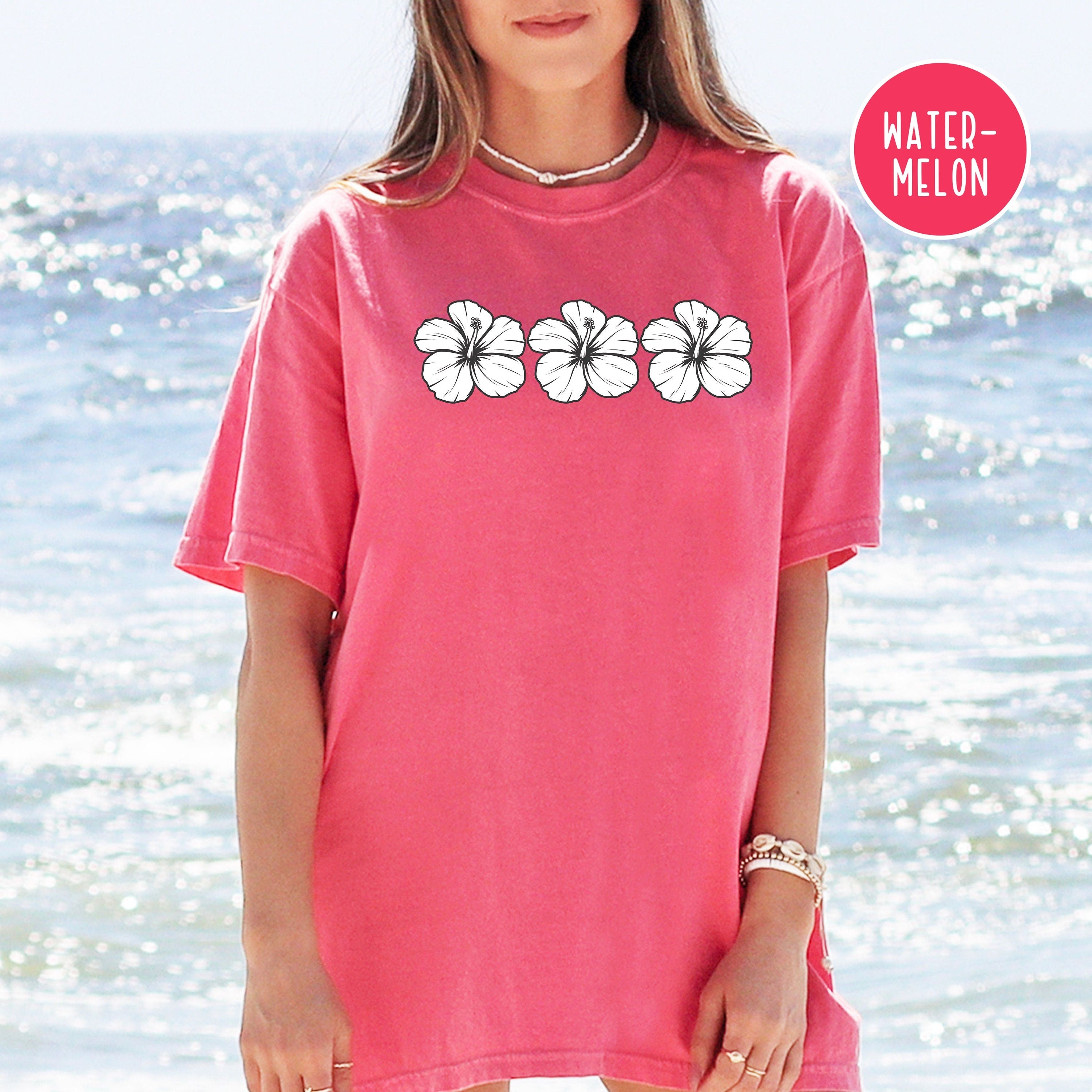 Hawaii Hibiscus Flower Comfort Colors® Tee