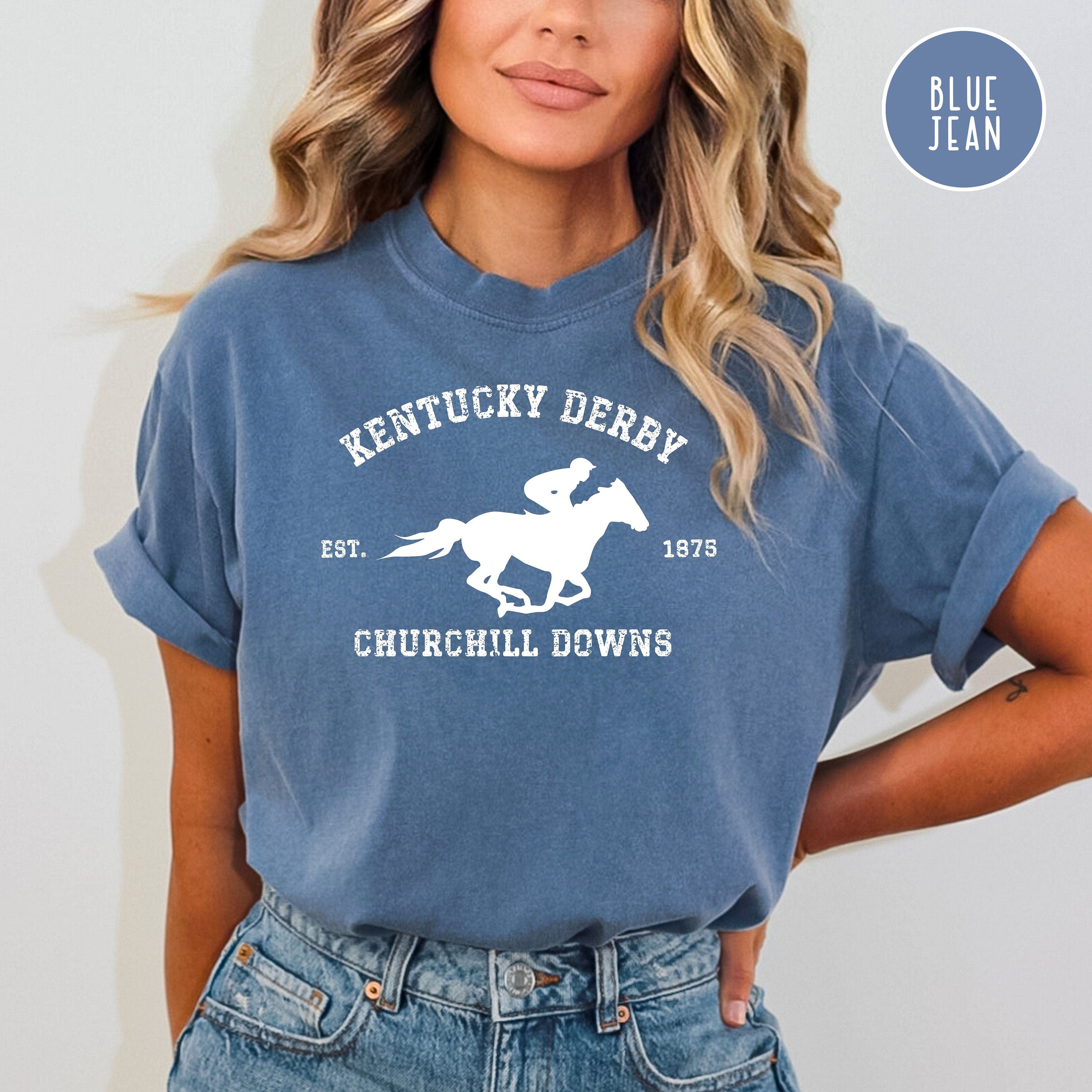 Kentucky Derby Grunge Style Comfort Colors® Tee