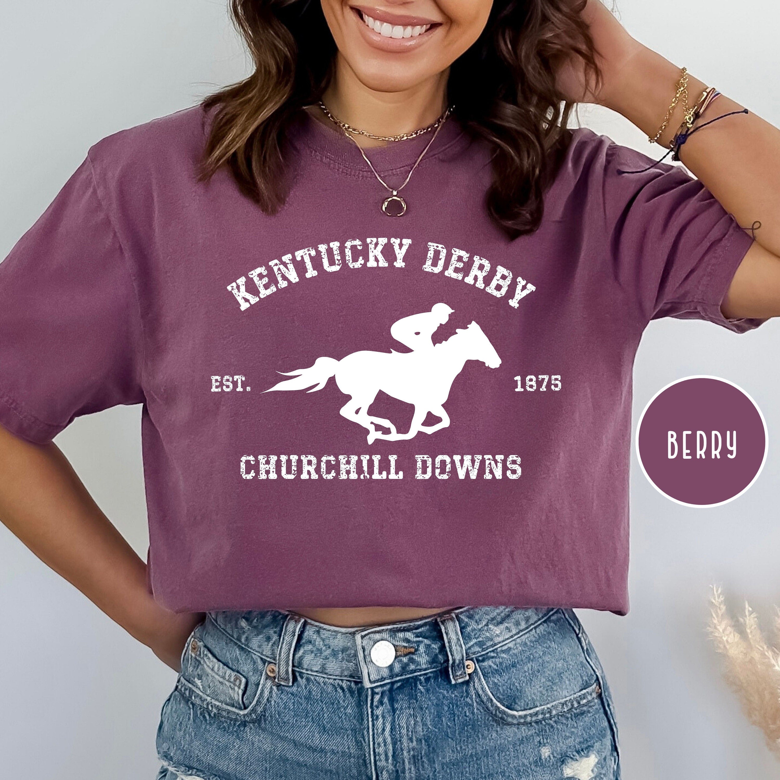 Kentucky Derby Grunge Style Comfort Colors® Tee