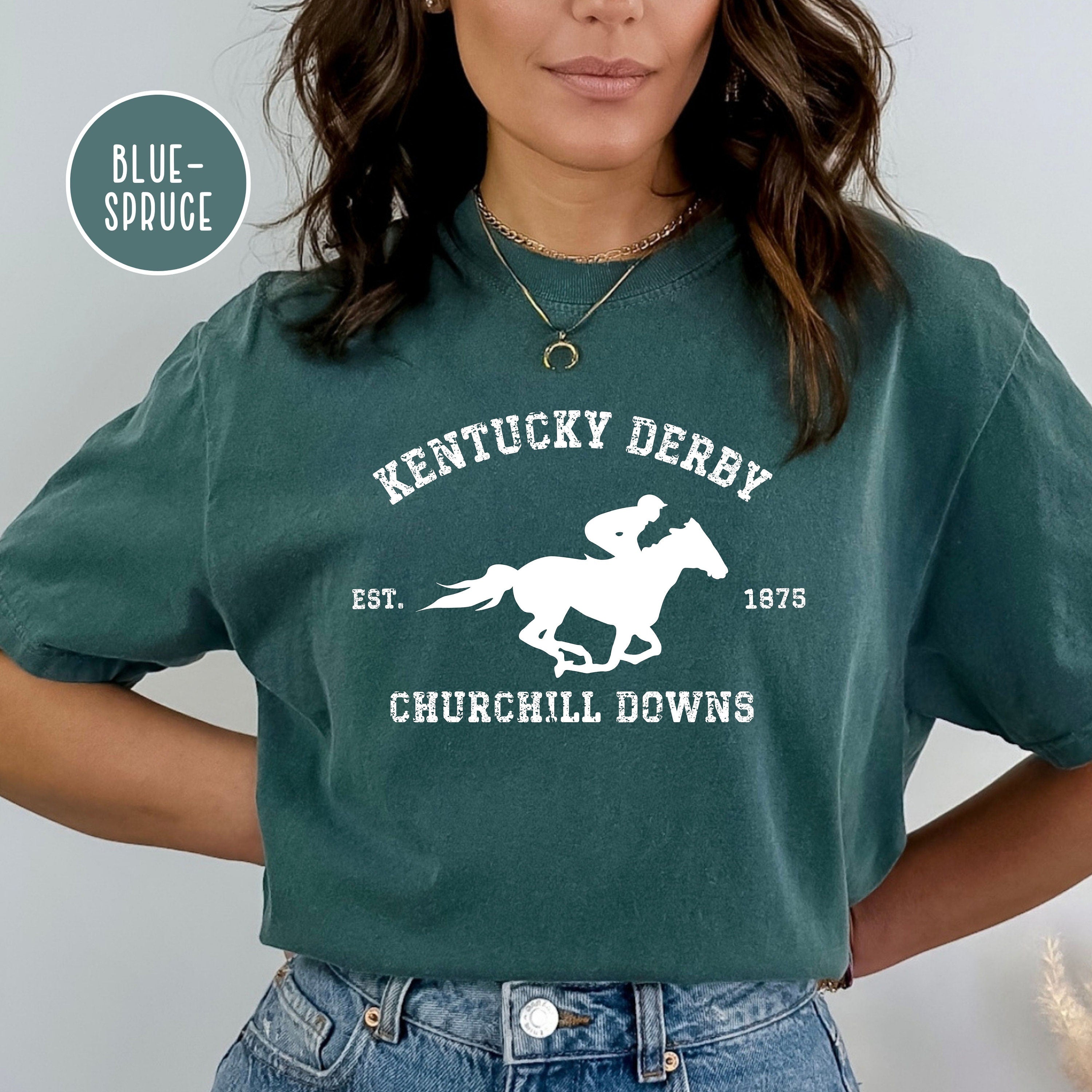 Kentucky Derby Grunge Style Comfort Colors® Tee