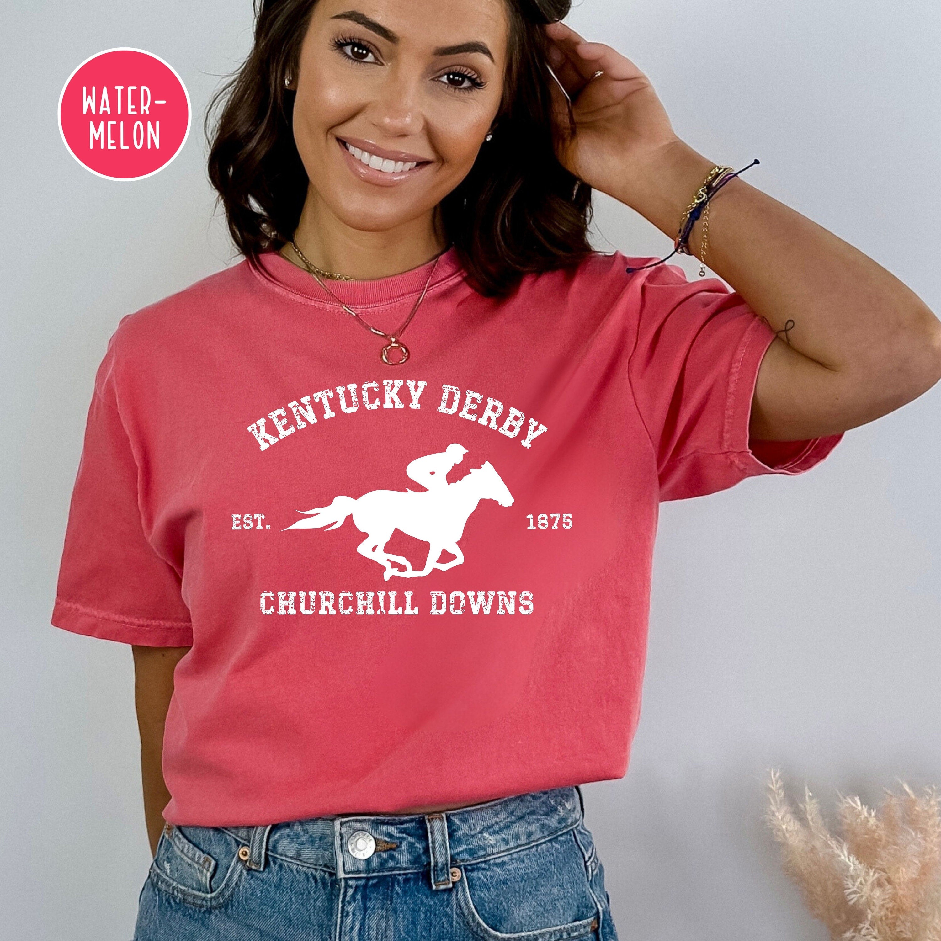 Kentucky Derby Grunge Style Comfort Colors® Tee