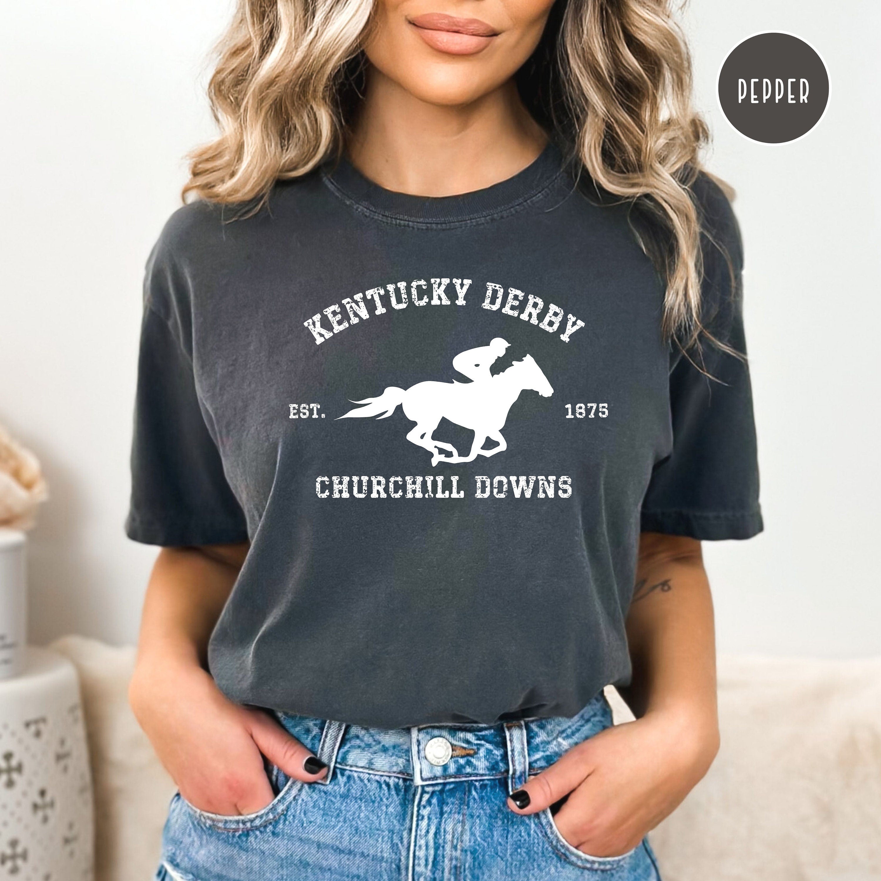 Kentucky Derby Grunge Style Comfort Colors® Tee