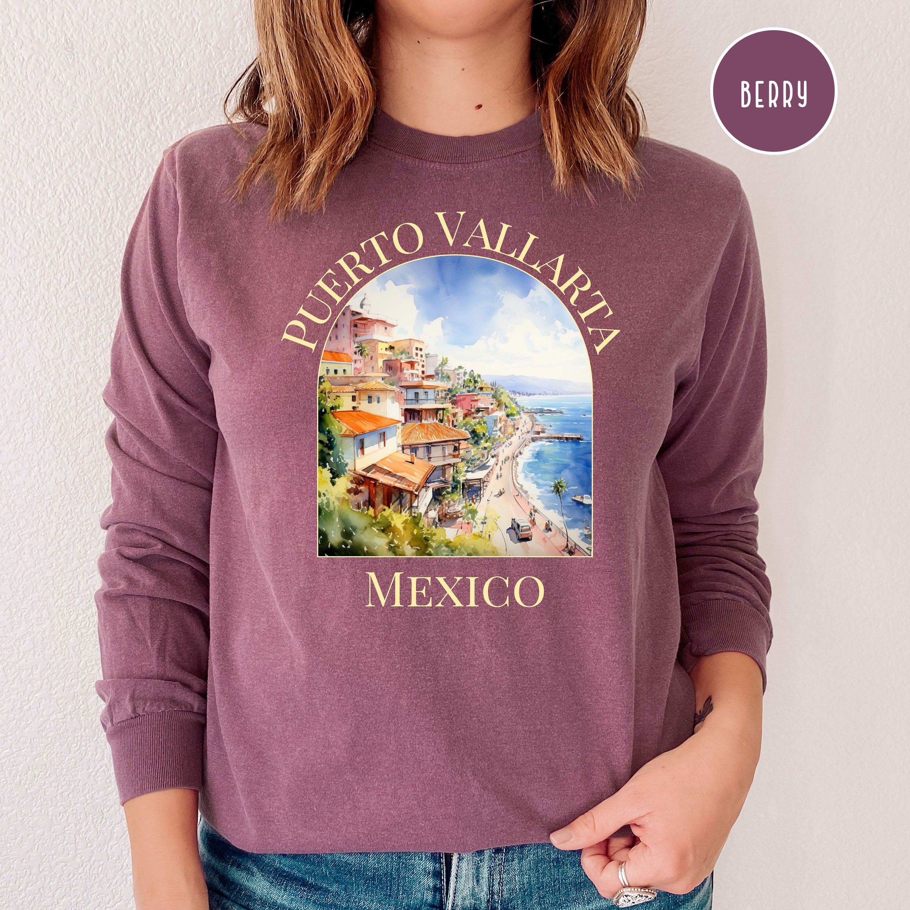 Puerto Vallarta Comfort Colors® Long Sleeve Tee