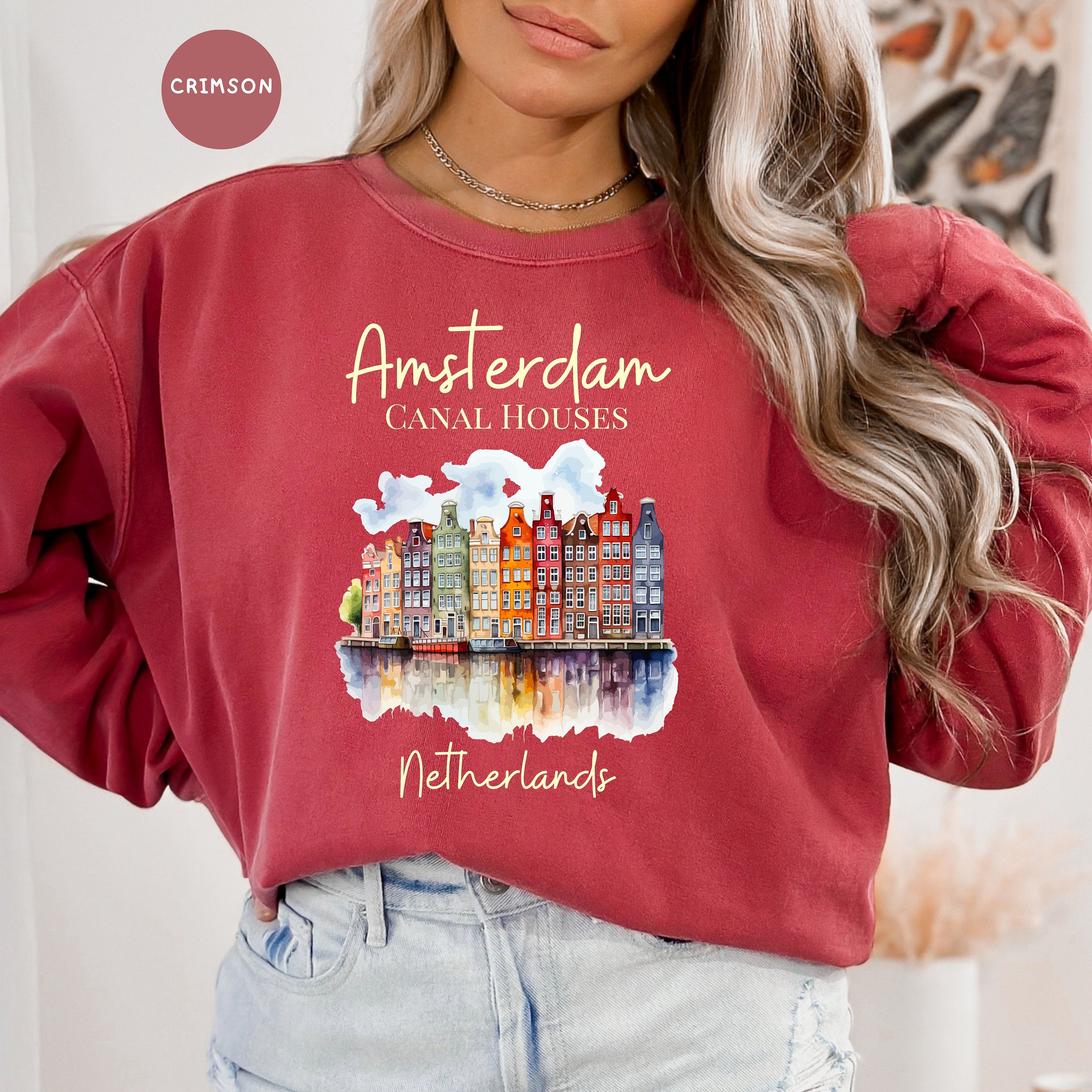 Amsterdam Netherlands   Comfort Colors® Sweatshirt