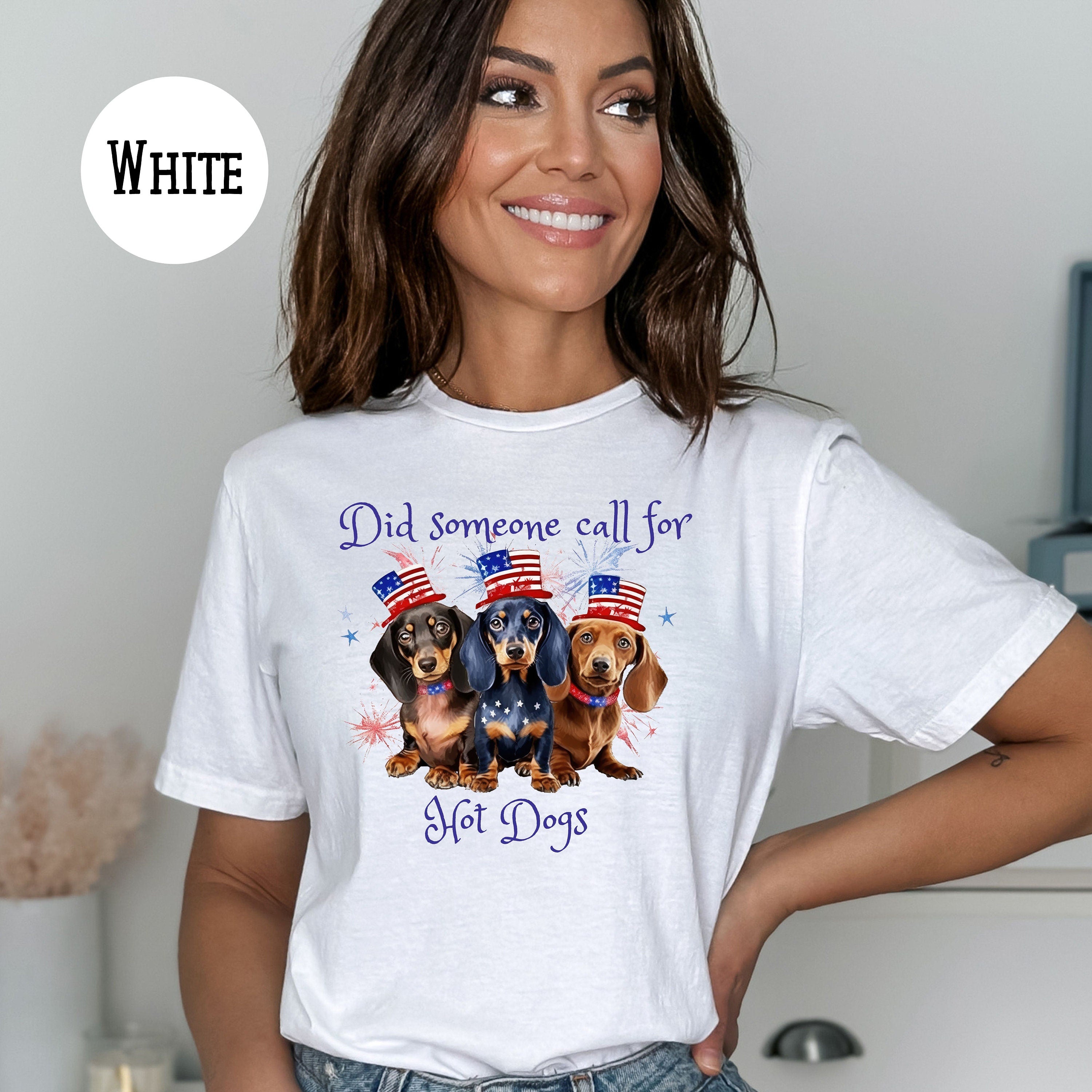 Funny Dachshund Lover 4th of July Tee