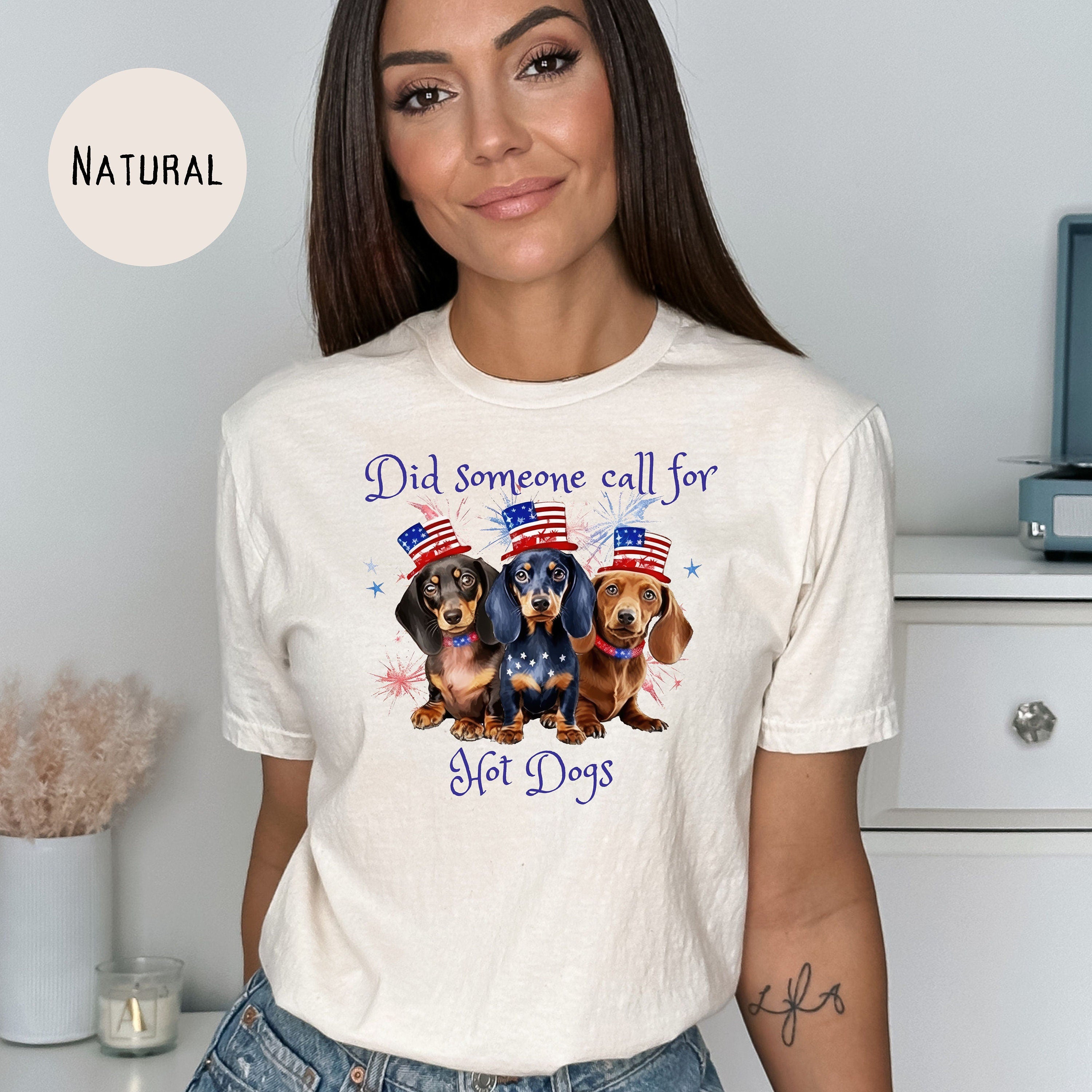 Funny Dachshund Lover 4th of July Tee