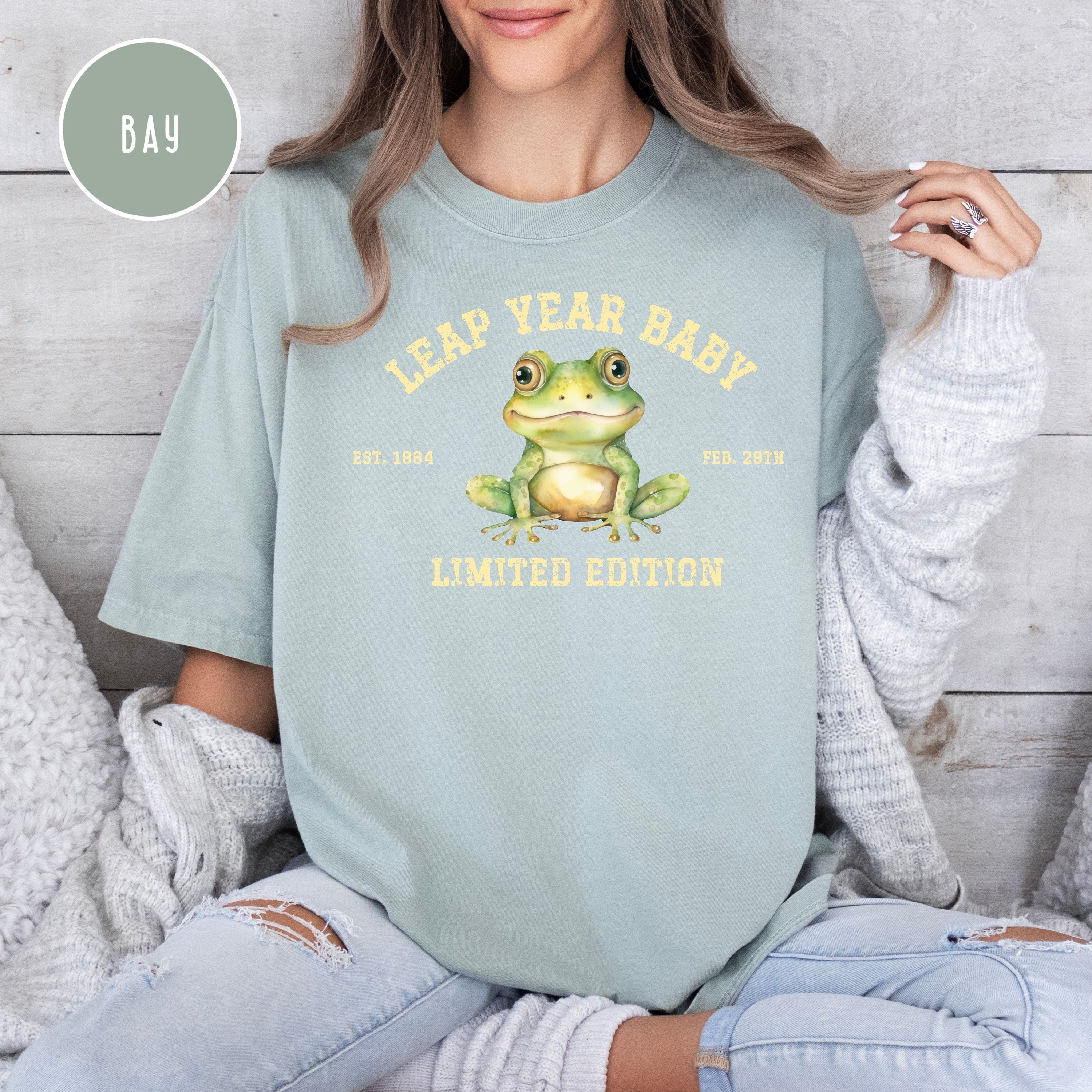 Leap Year Baby Comfort Colors® Birthday Gift Tee - Can Be Customized