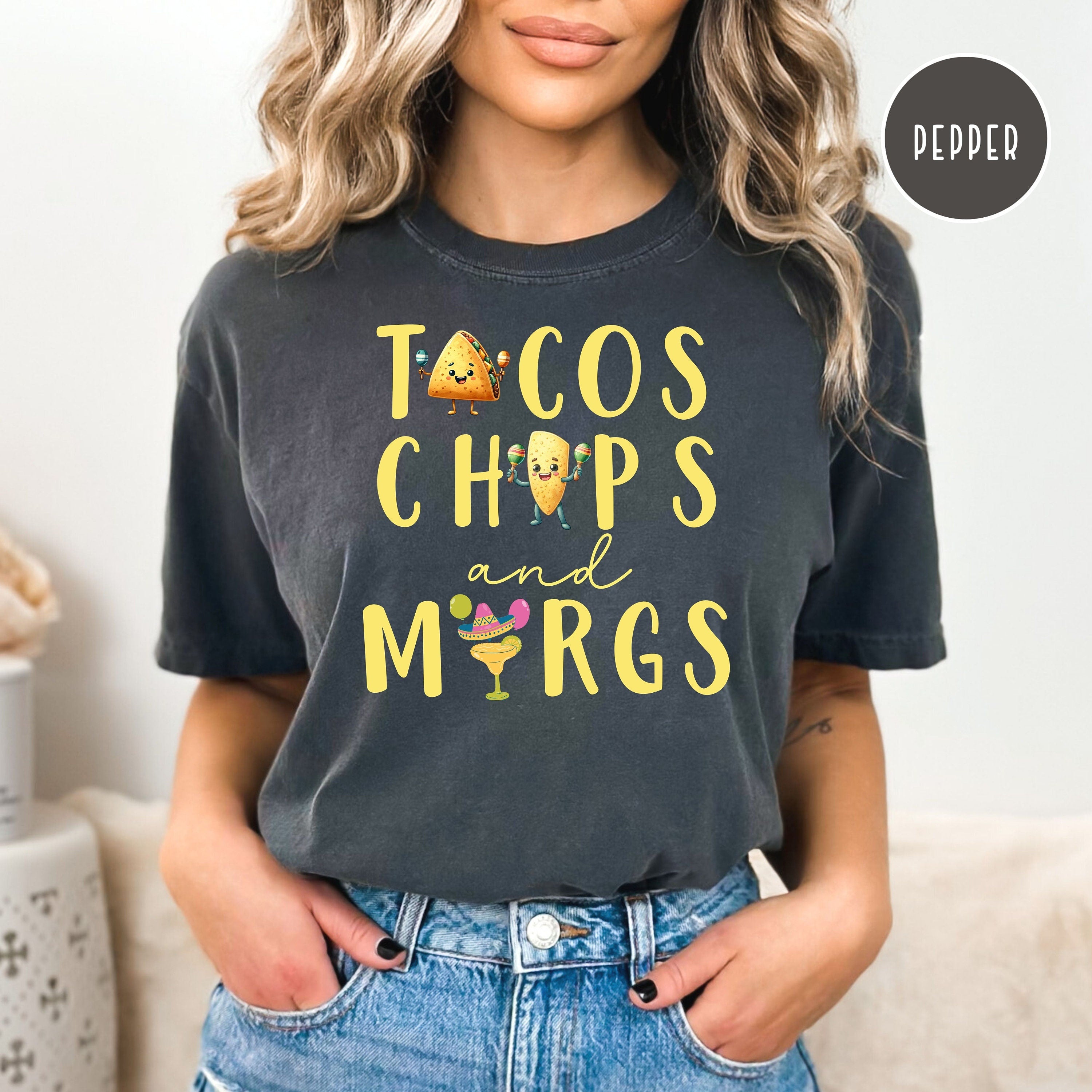 Cinco de Mayo Tacos Chips & Margaritas Comfort Colors® Tee