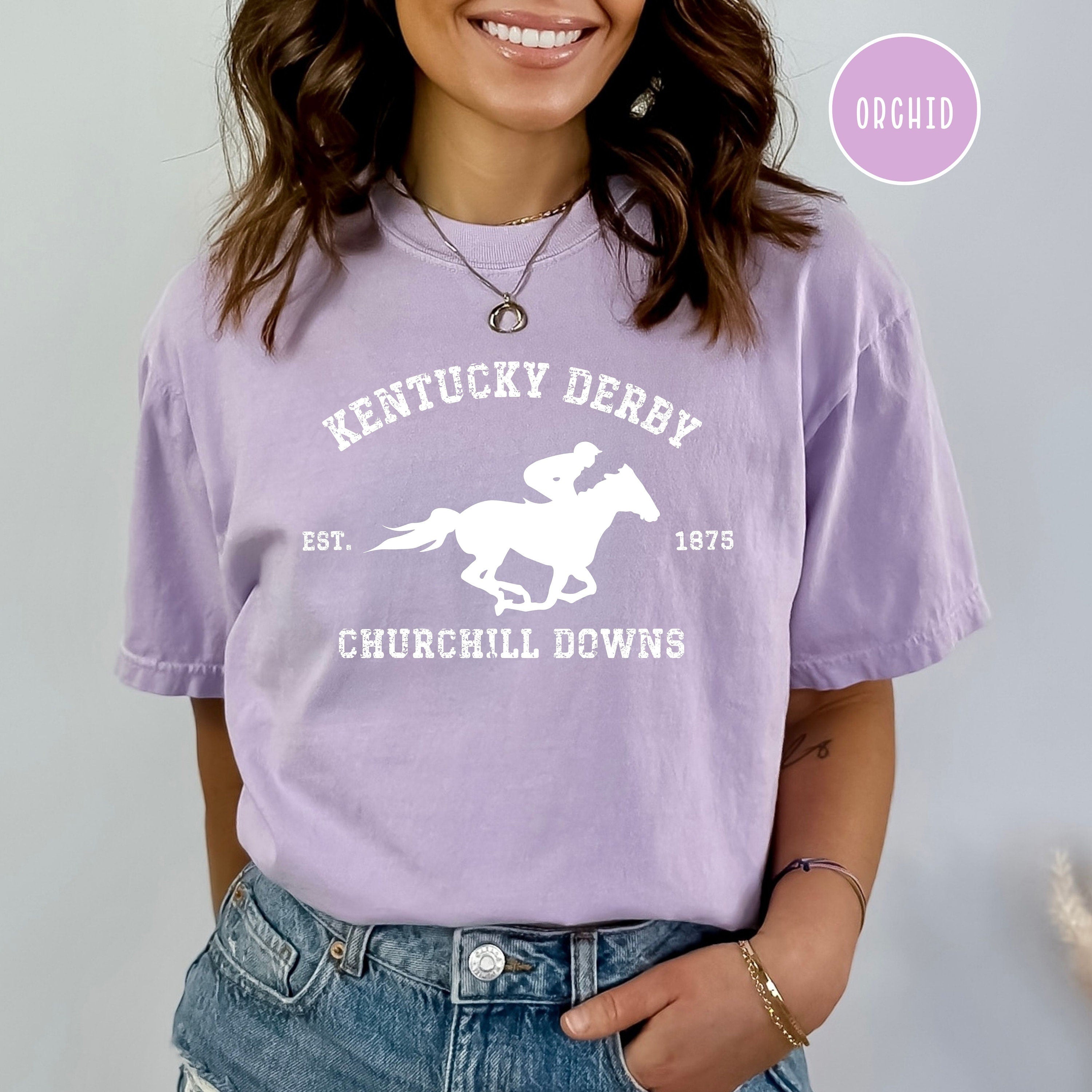 Kentucky Derby Grunge Style Comfort Colors® Tee