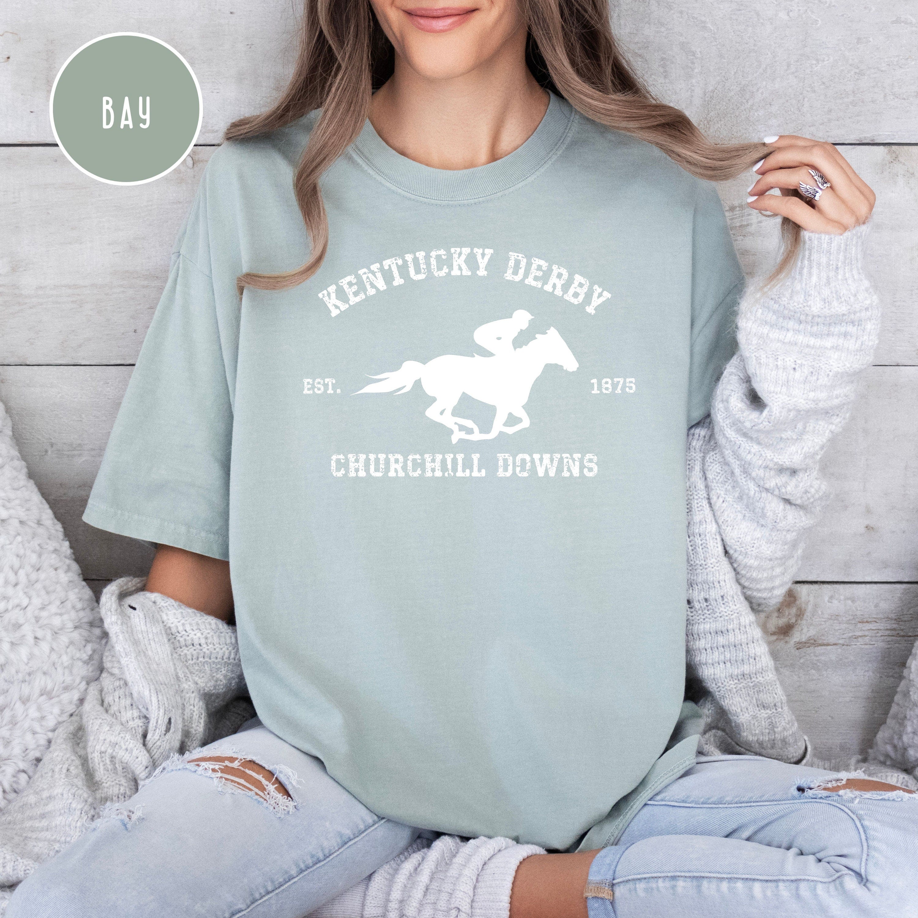 Kentucky Derby Grunge Style Comfort Colors® Tee