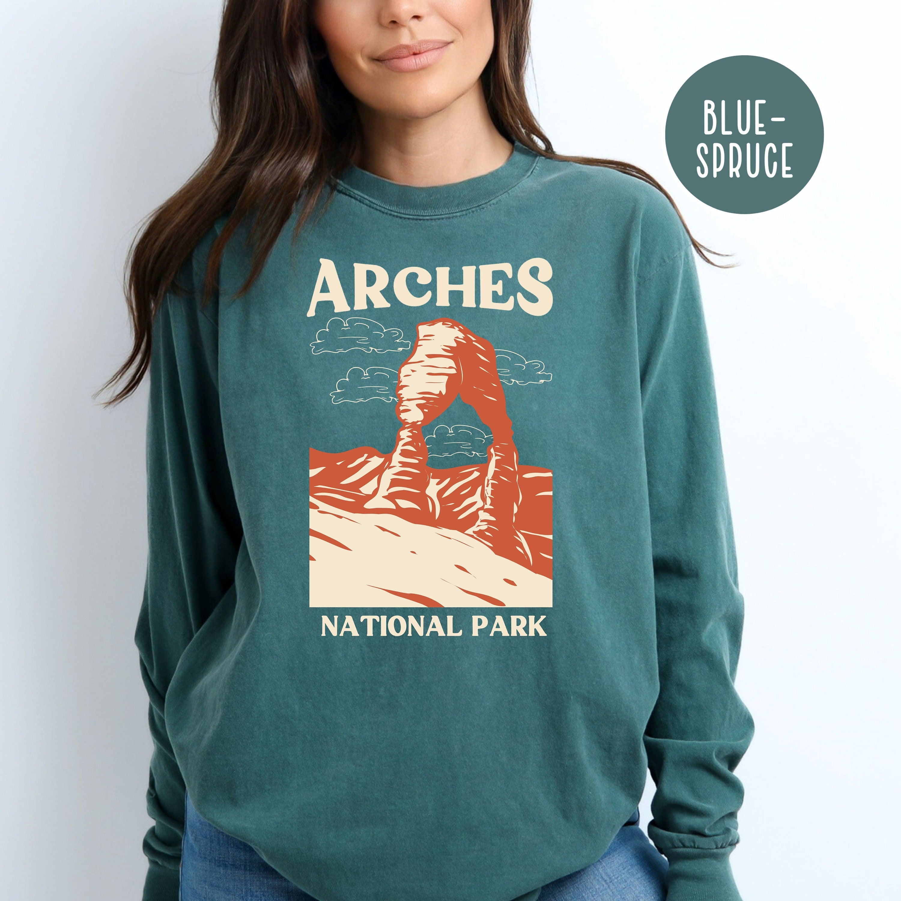 Arches National Park Delicate Arch Comfort Colors® Long Sleeve Tee Shirt