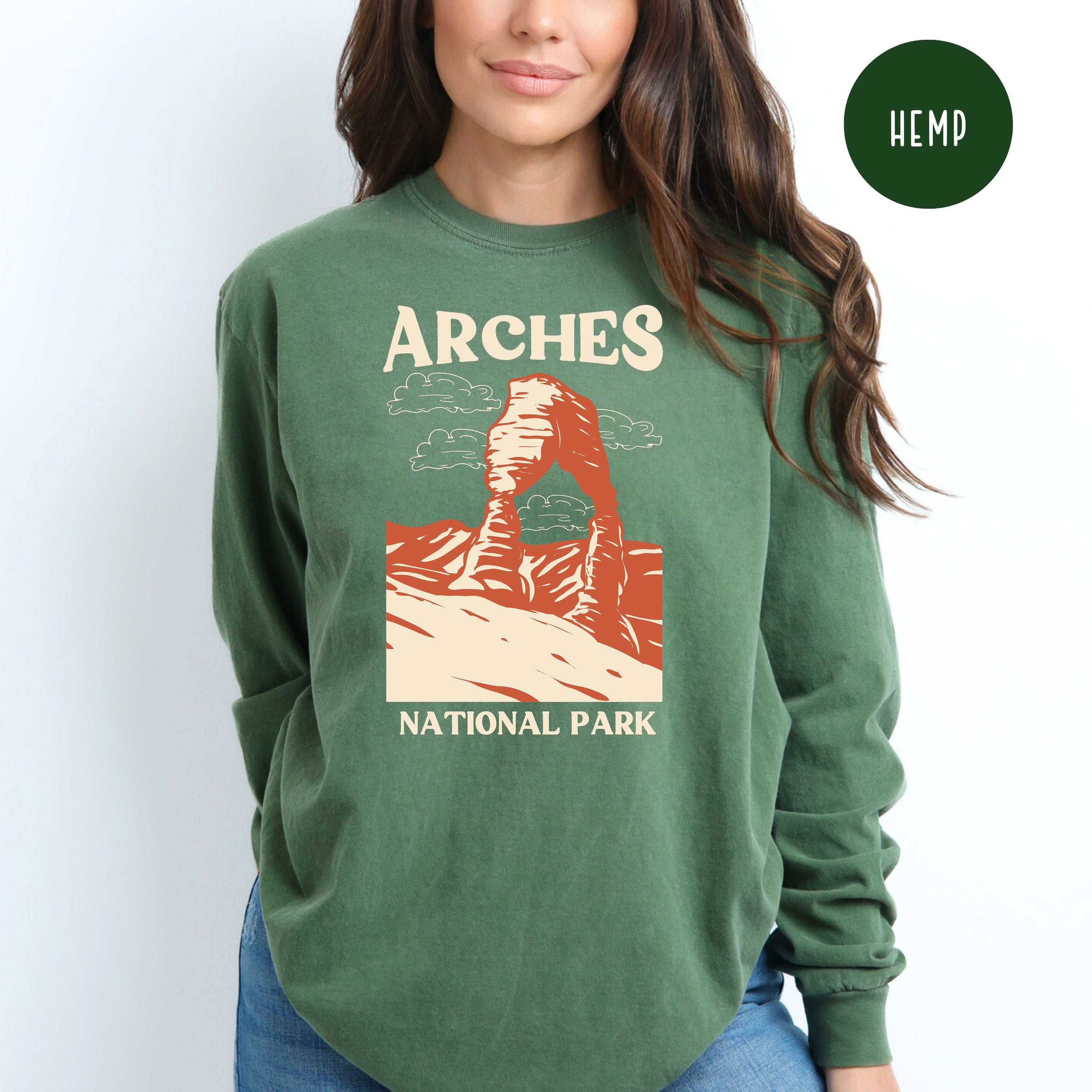 Arches National Park Delicate Arch Comfort Colors® Long Sleeve Tee Shirt