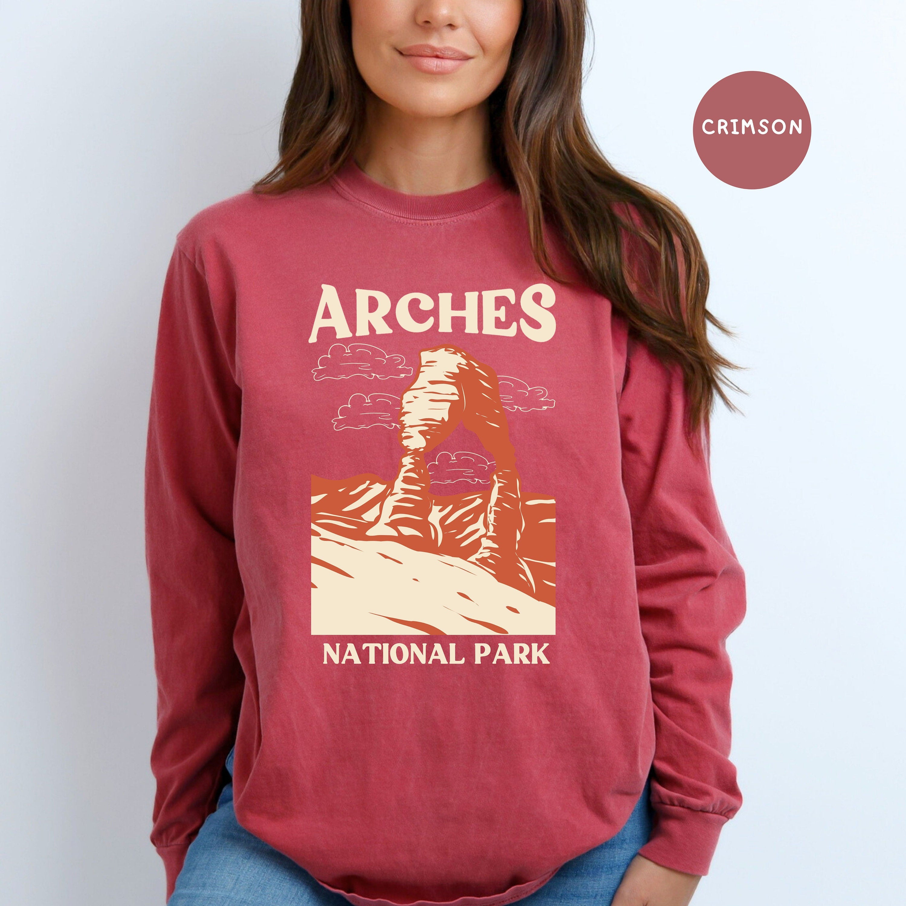 Arches National Park Delicate Arch Comfort Colors® Long Sleeve Tee Shirt