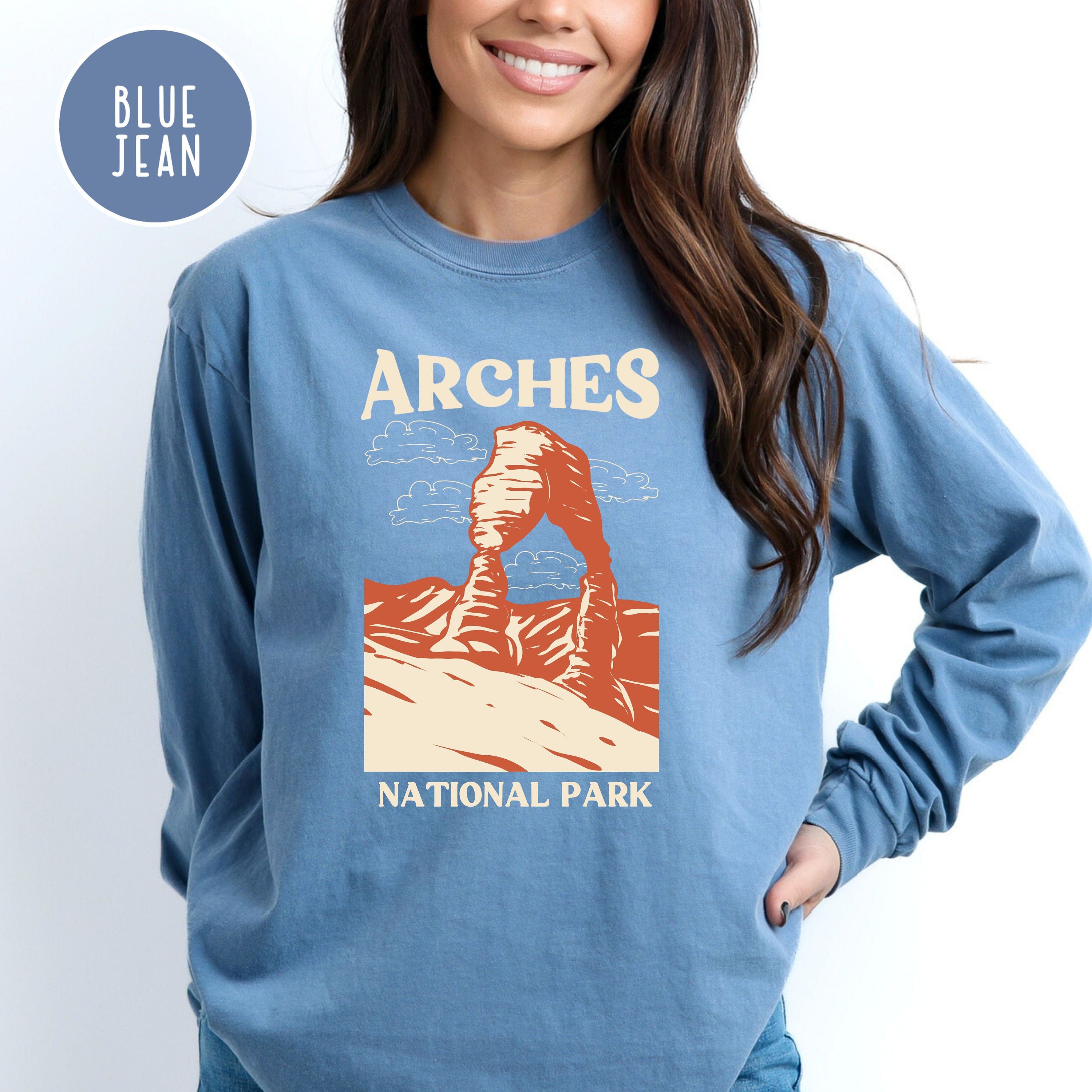 Arches National Park Delicate Arch Comfort Colors® Long Sleeve Tee Shirt