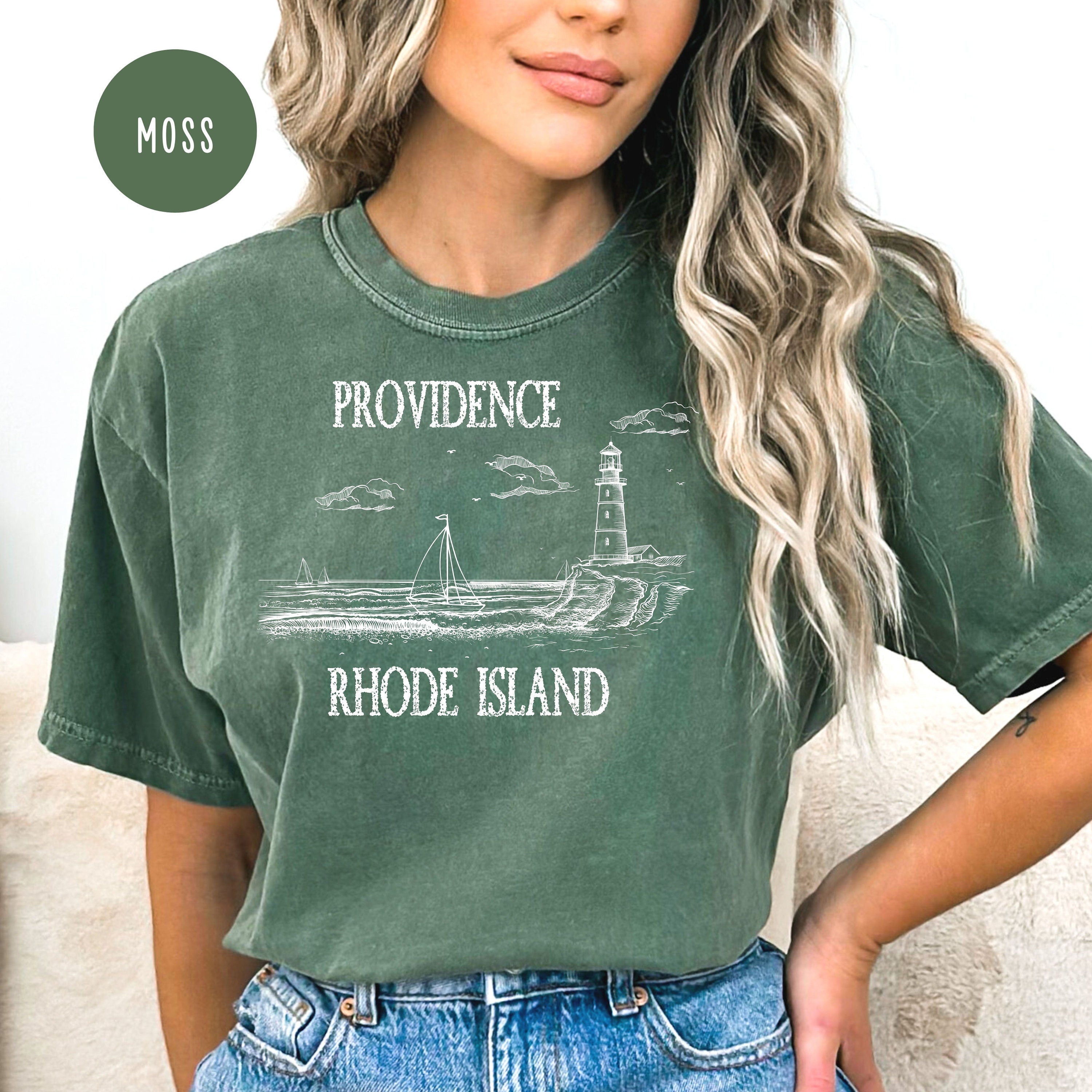 Providence Rhode Island Grunge Style Comfort Colors® Tee