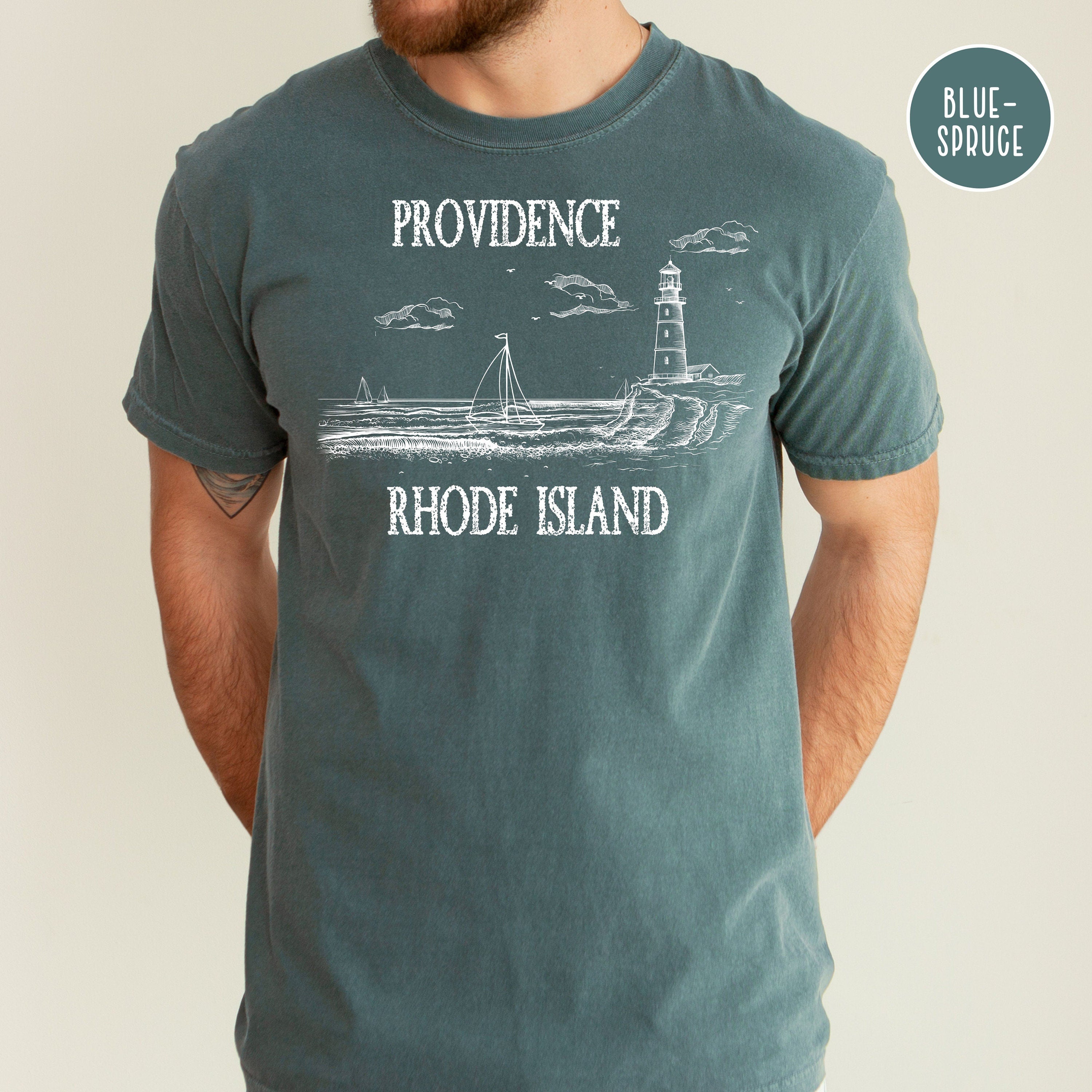 Providence Rhode Island Grunge Style Comfort Colors® Tee