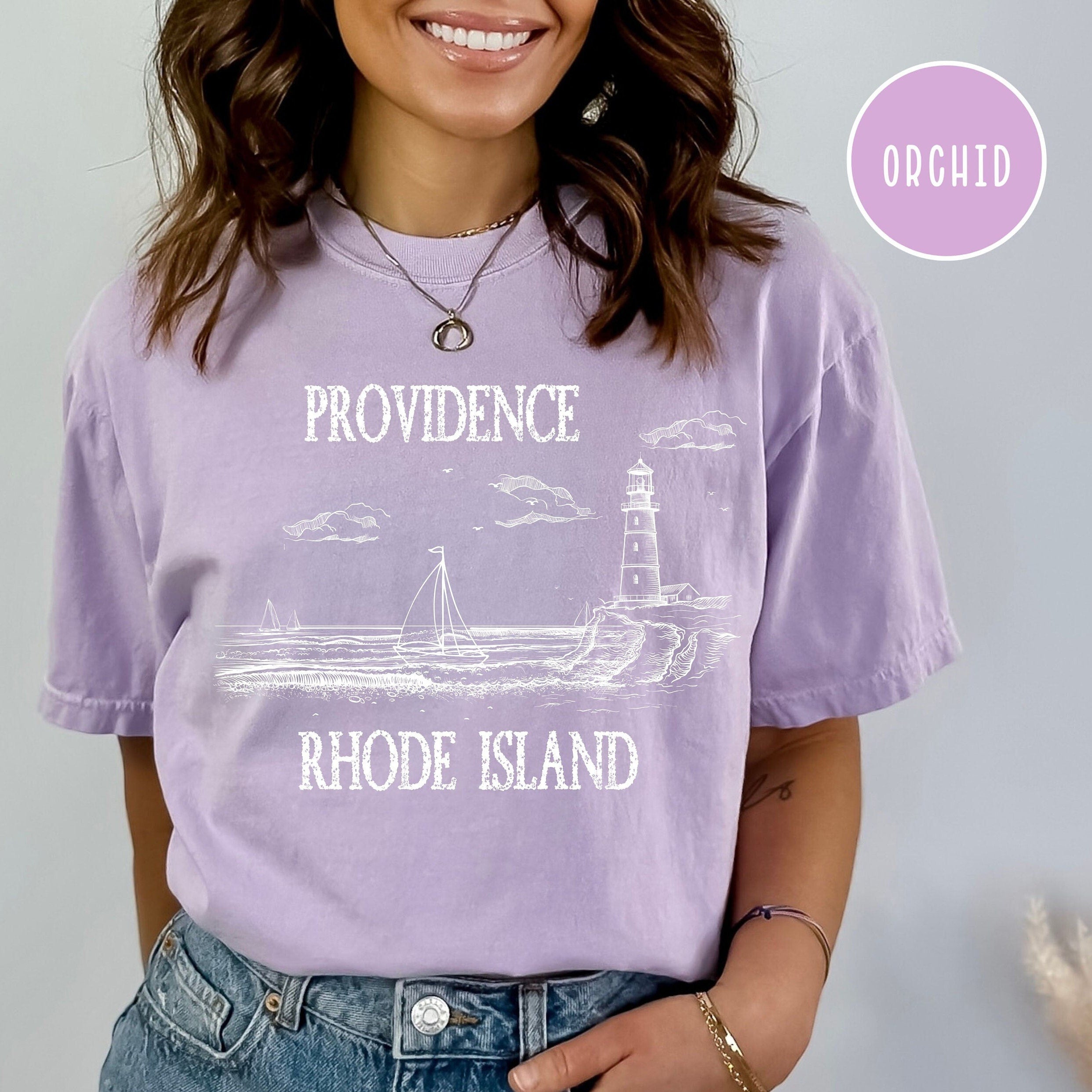 Providence Rhode Island Grunge Style Comfort Colors® Tee