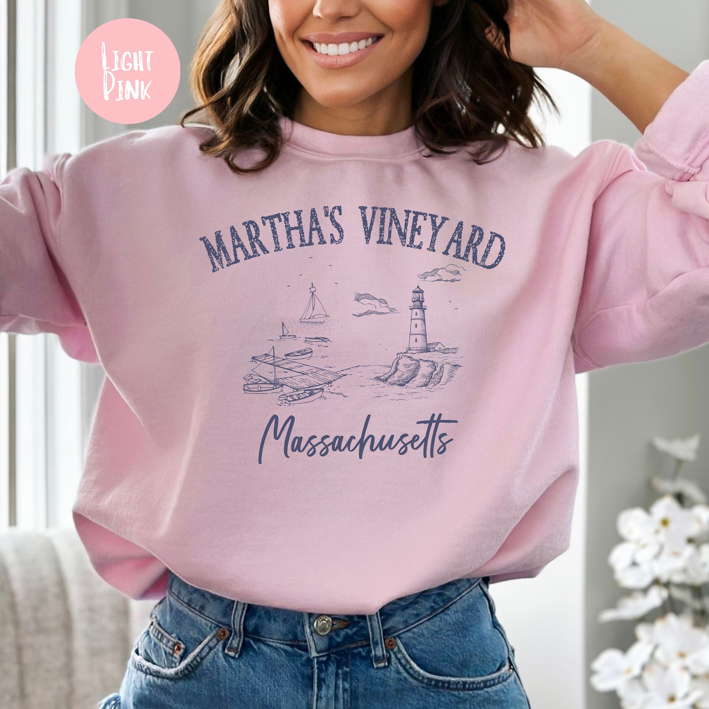 Martha's Vineyard Grunge Style Sweatshirt