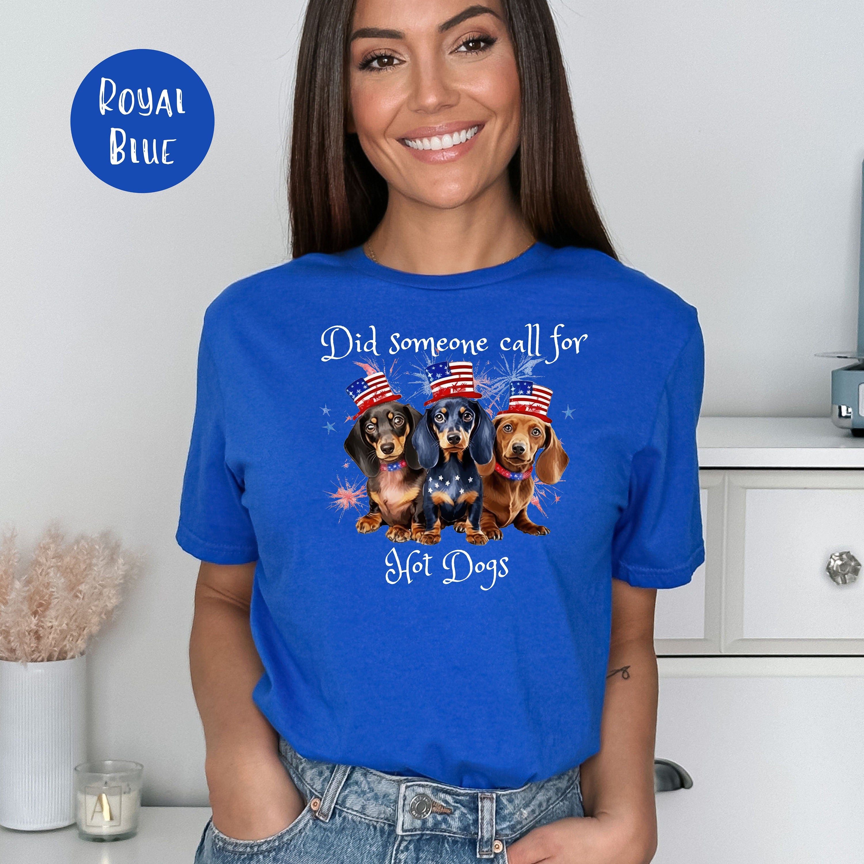 Funny Dachshund Lover 4th of July Tee