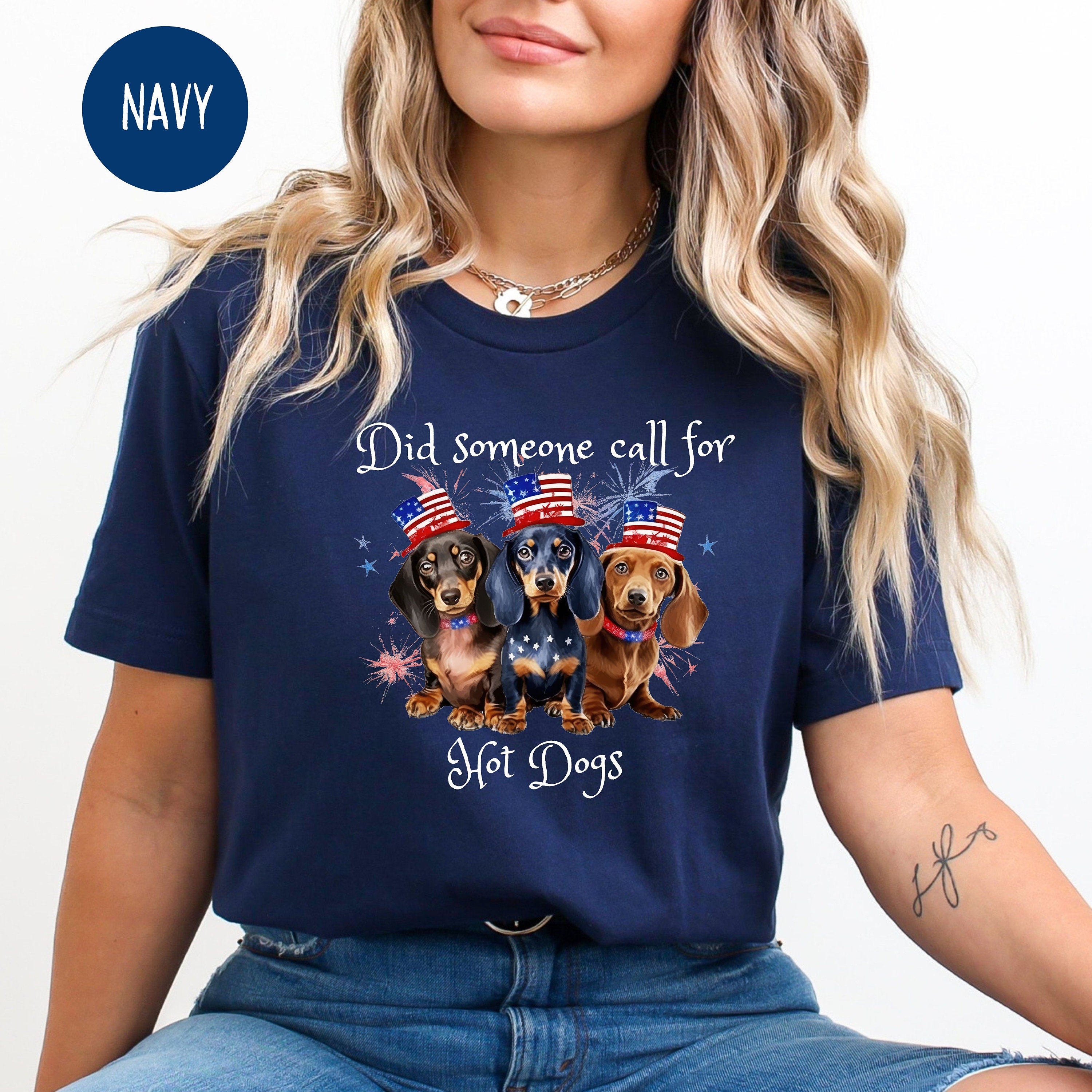 Funny Dachshund Lover 4th of July Tee