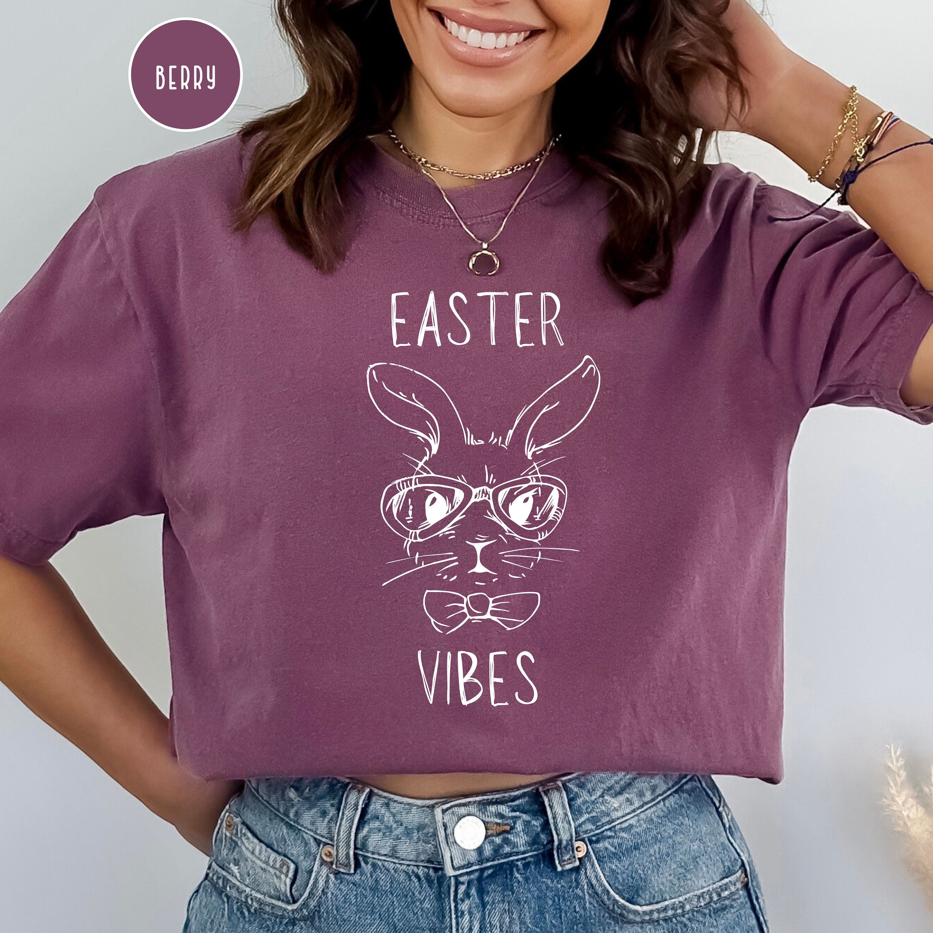 Easter Vibes Bunny Face Comfort Colors® T-Shirt