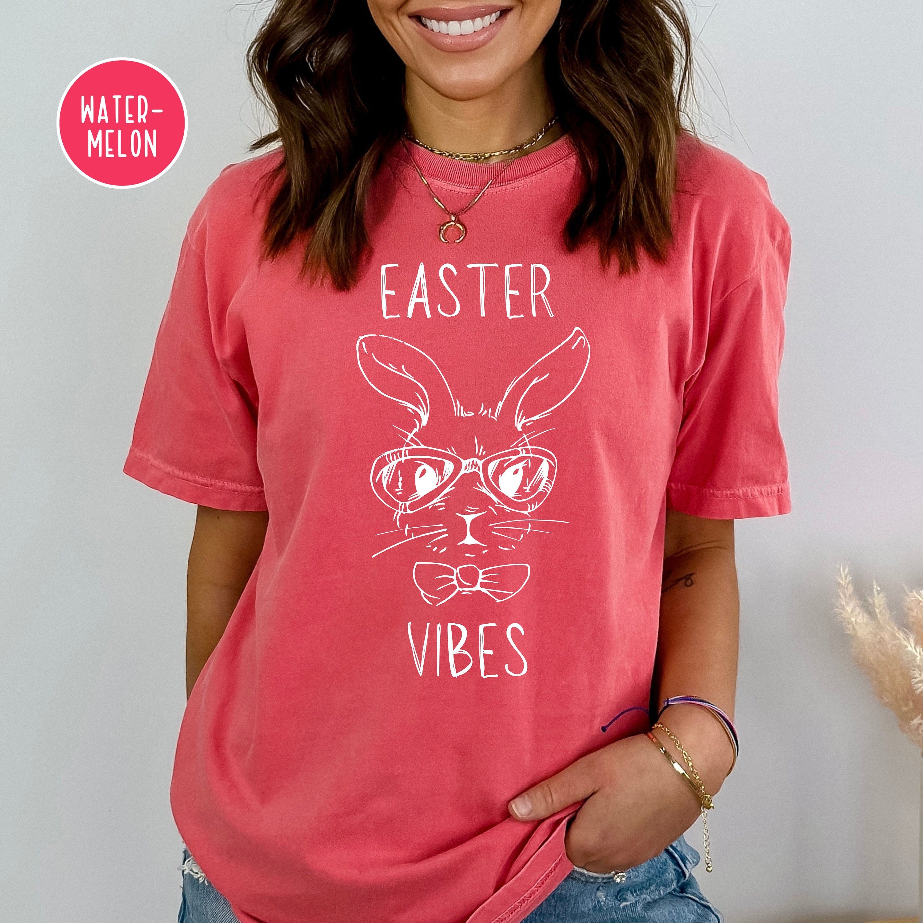 Easter Vibes Bunny Face Comfort Colors® T-Shirt