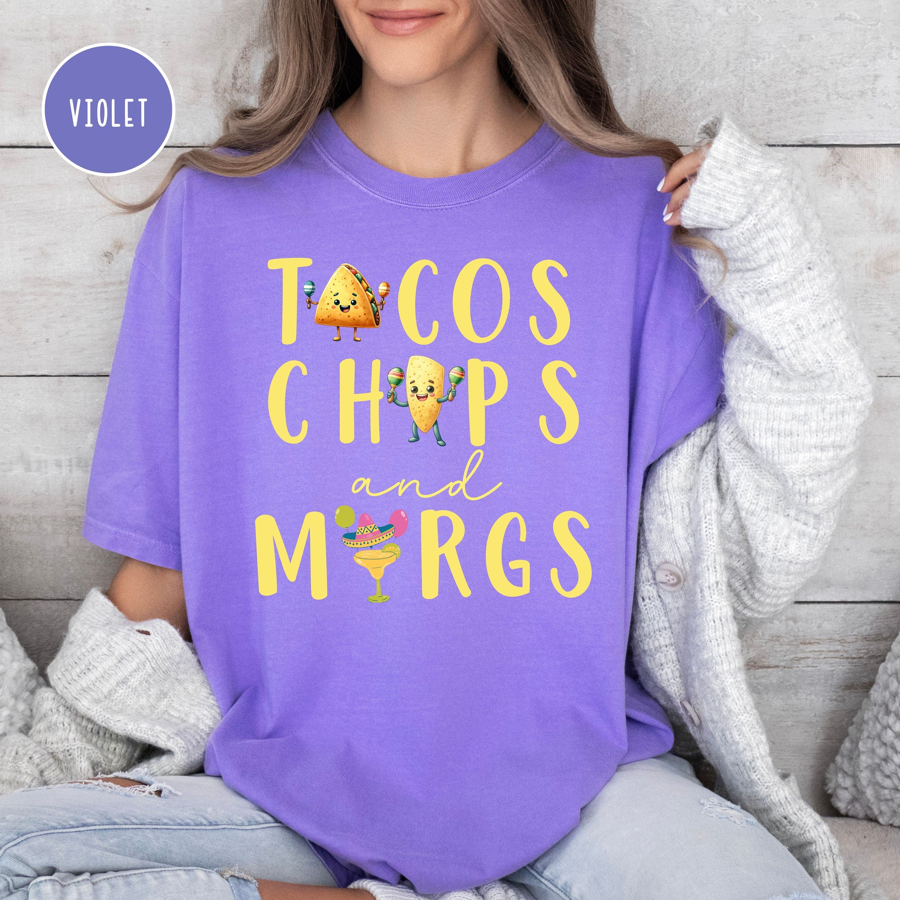 Cinco de Mayo Tacos Chips & Margaritas Comfort Colors® Tee