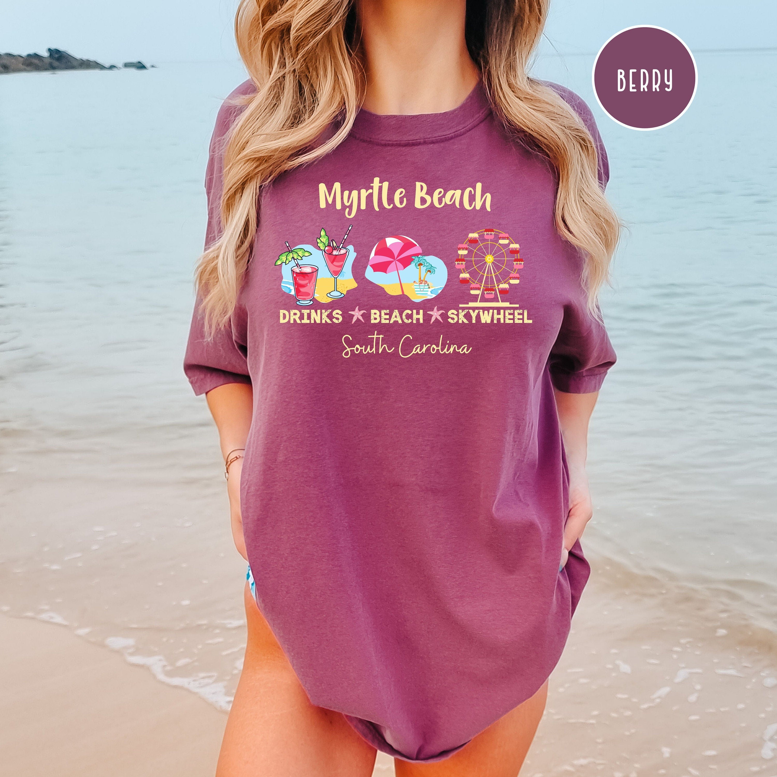 Myrtle Beach South Carolina Comfort Colors® Beach Tee