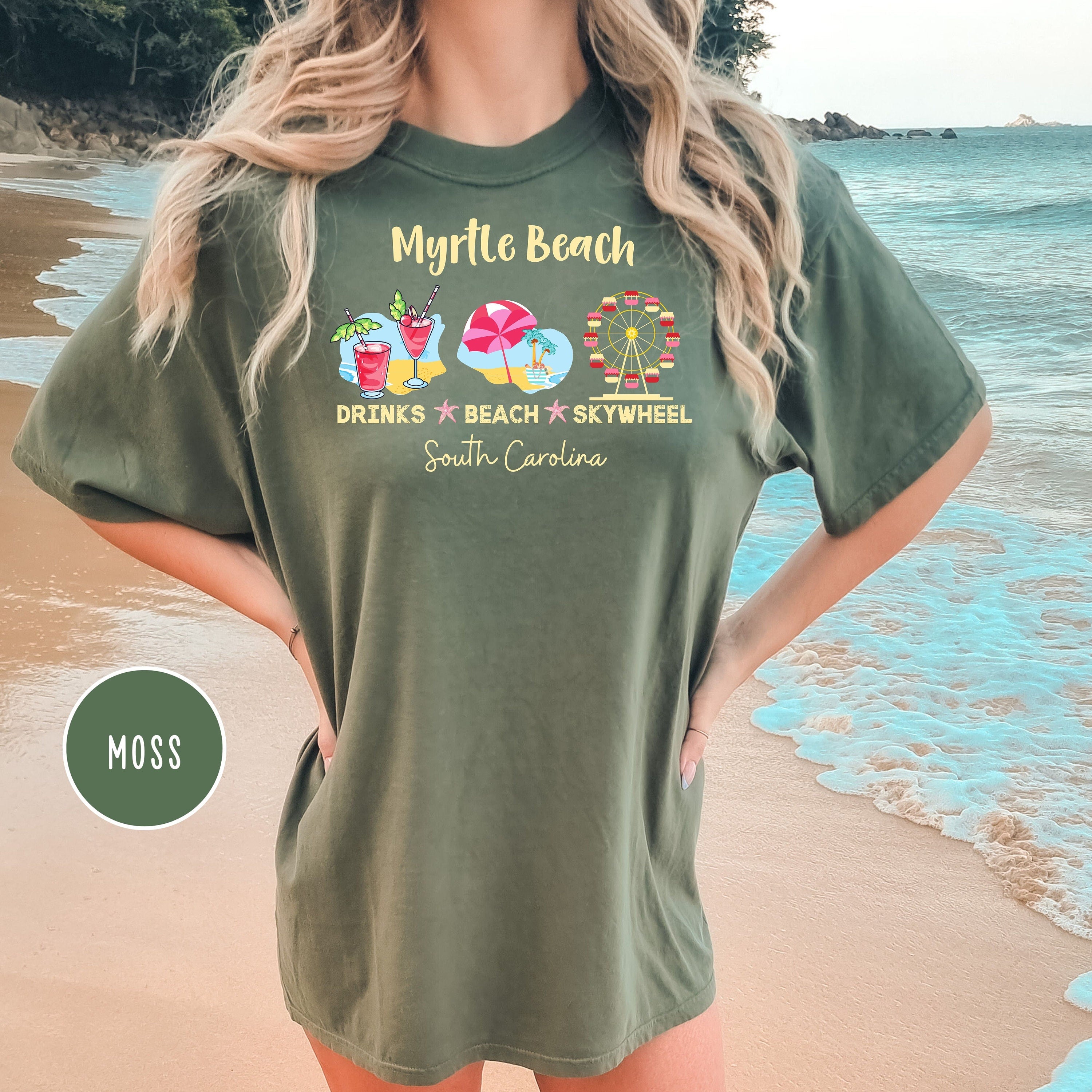 Myrtle Beach South Carolina Comfort Colors® Beach Tee