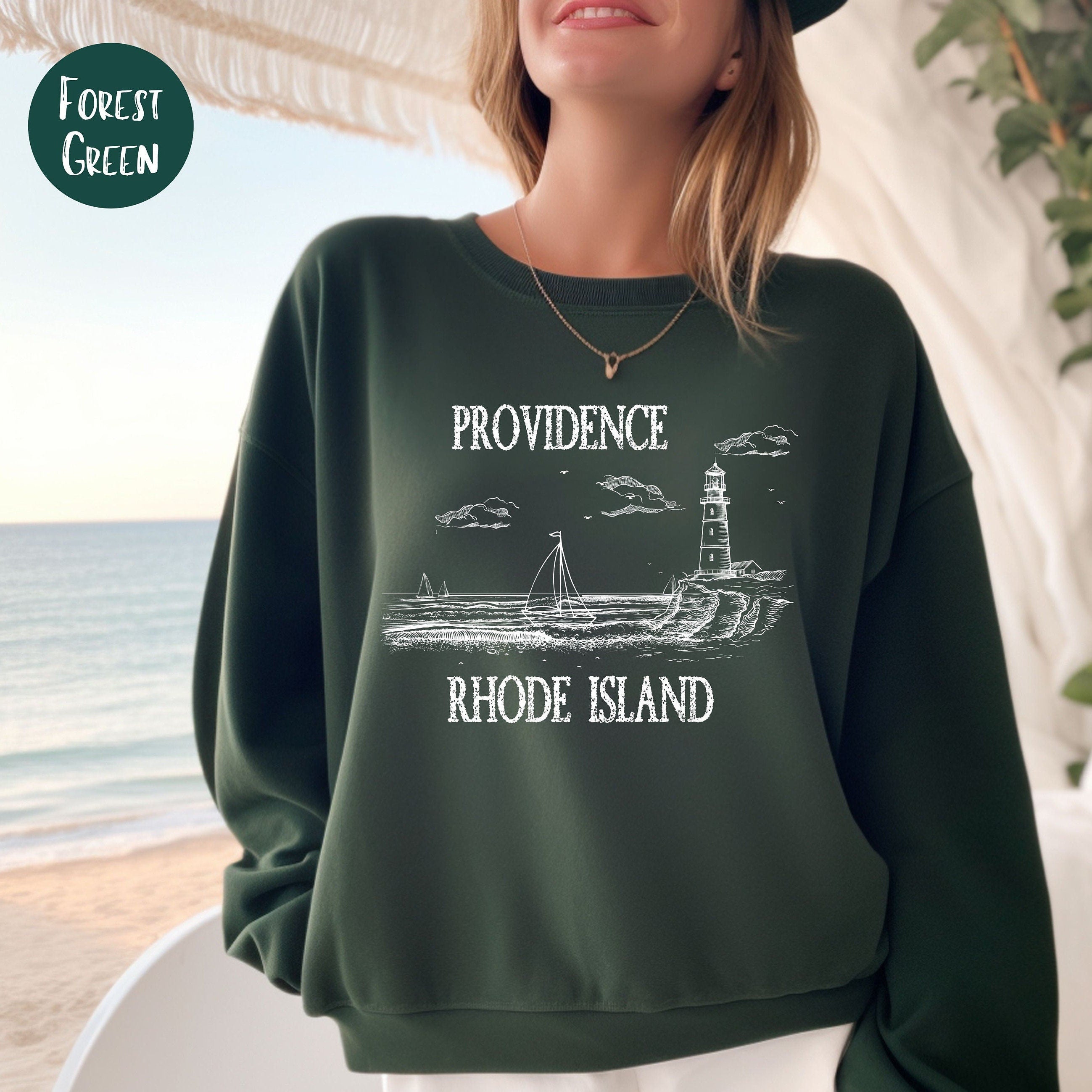 Providence Rhode Island Grunge Style Sweatshirt