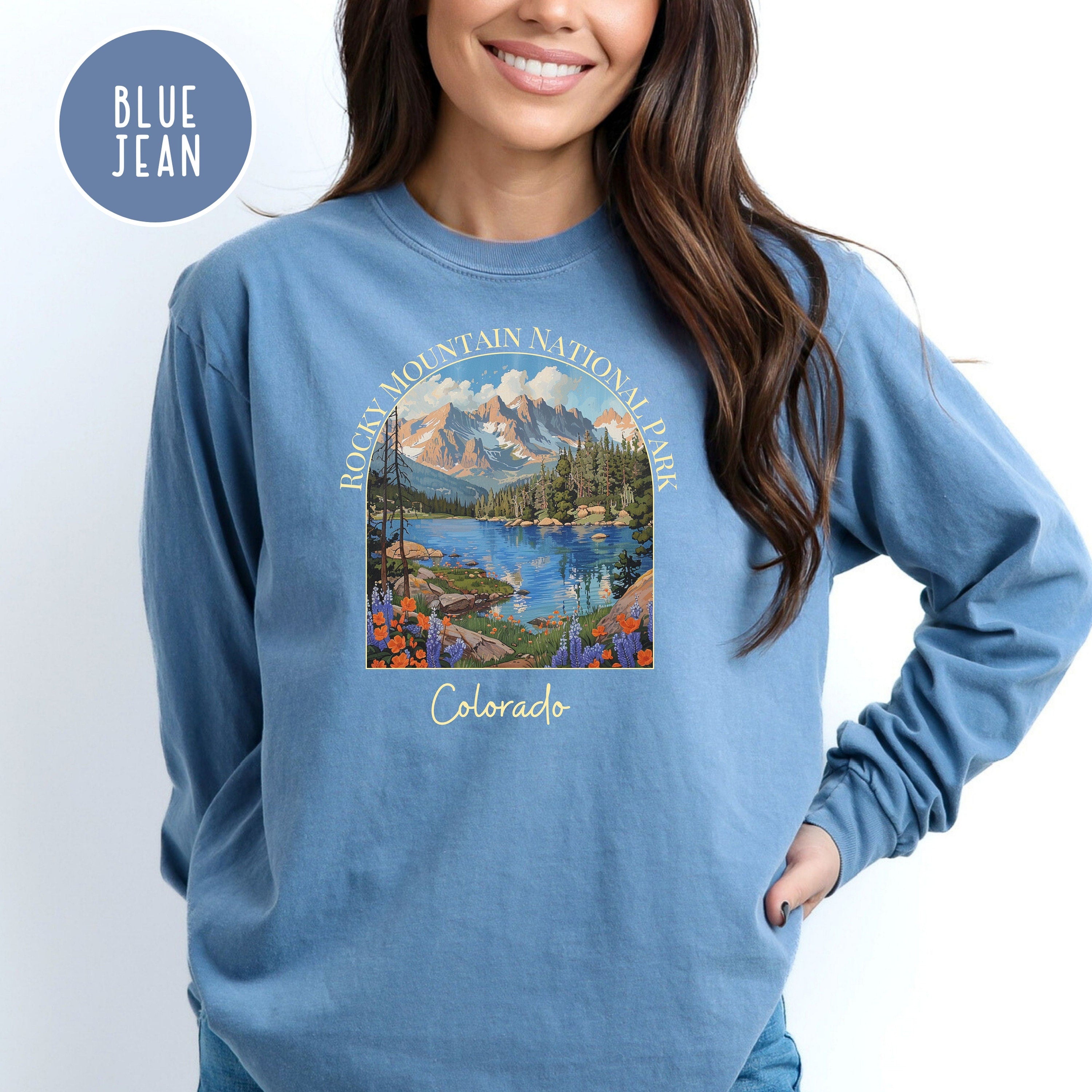 Rocky Mountain National Park Comfort Colors® Long Sleeve Tee