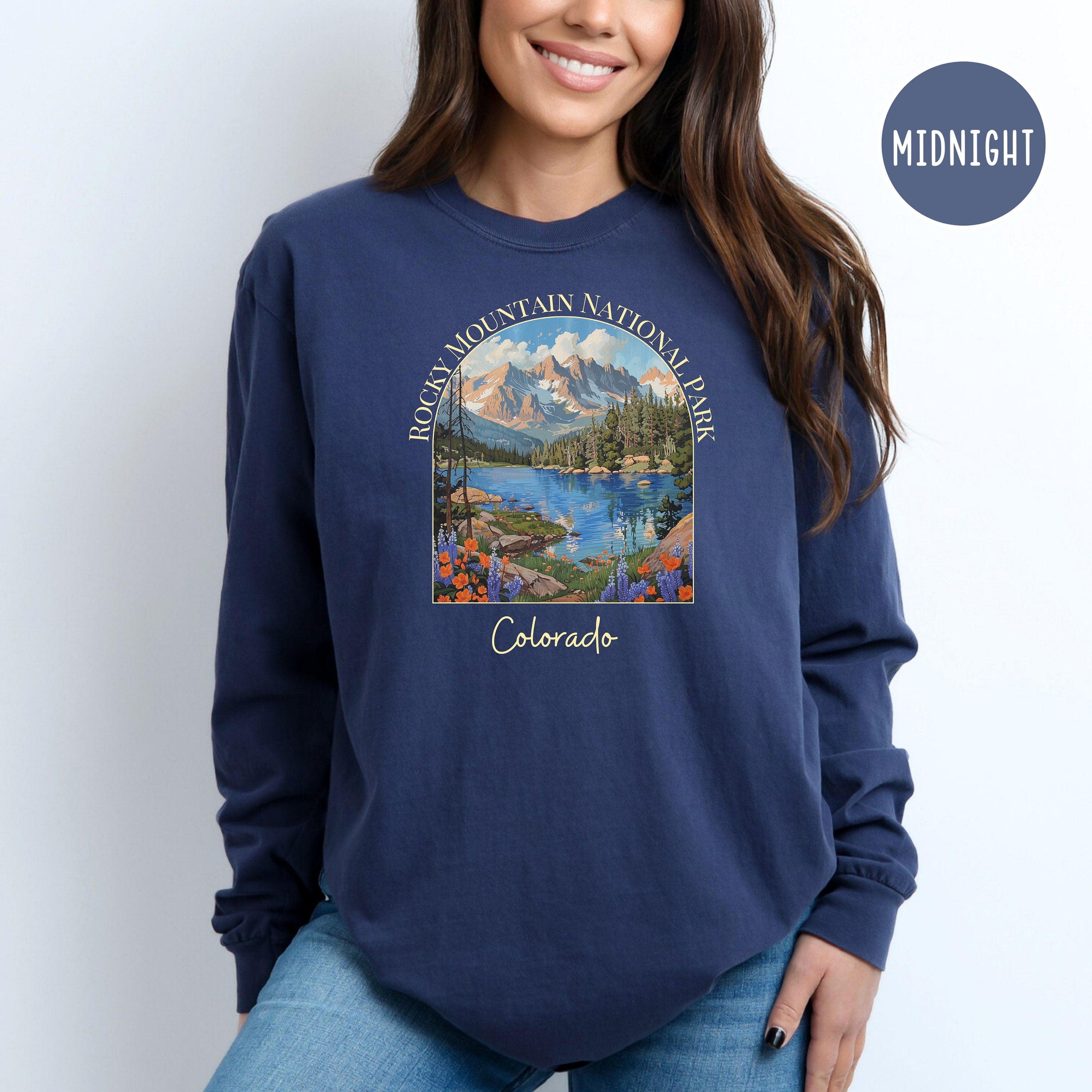 Rocky Mountain National Park Comfort Colors® Long Sleeve Tee