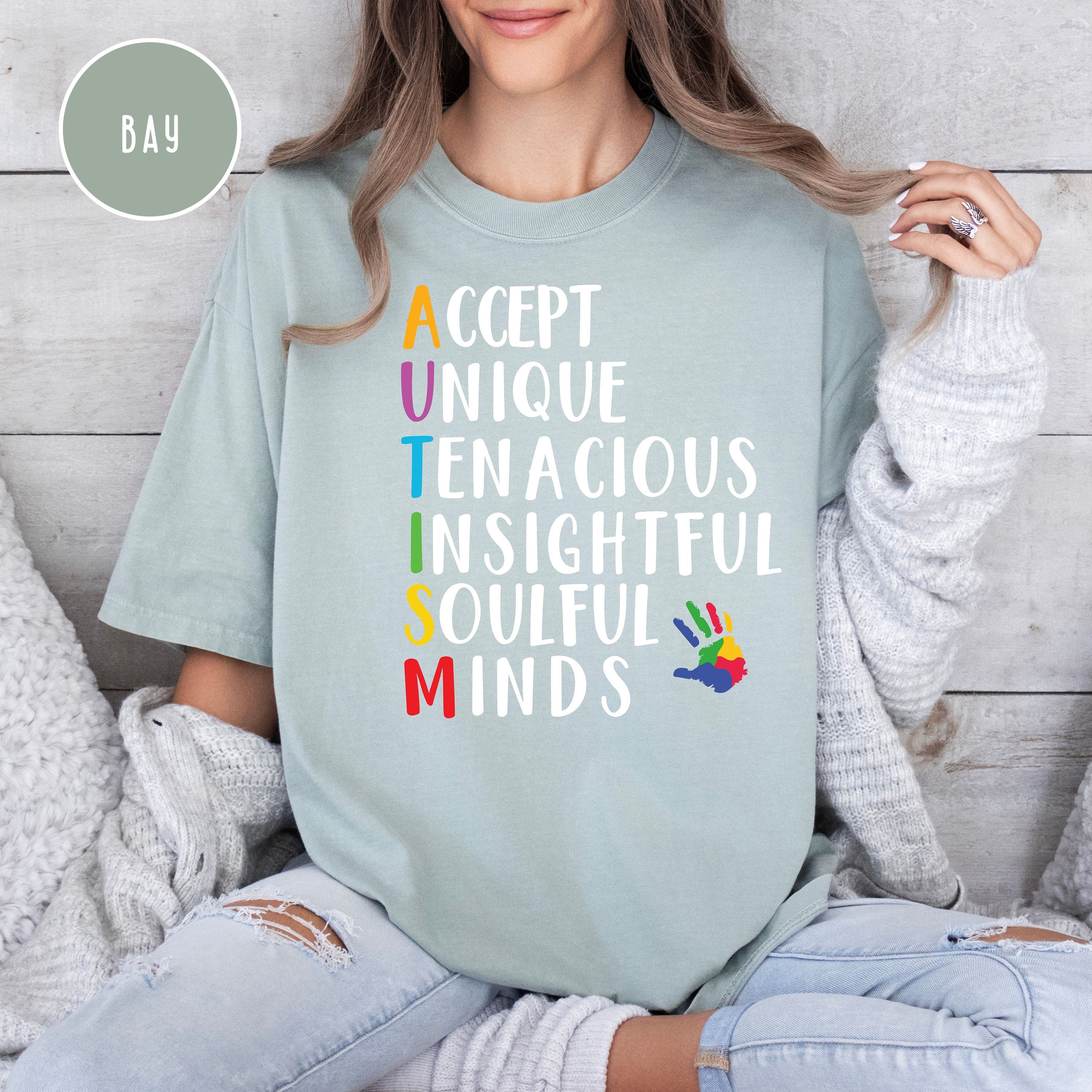 Autism Awareness Comfort Colors® T-Shirt Gift for Autism Mom