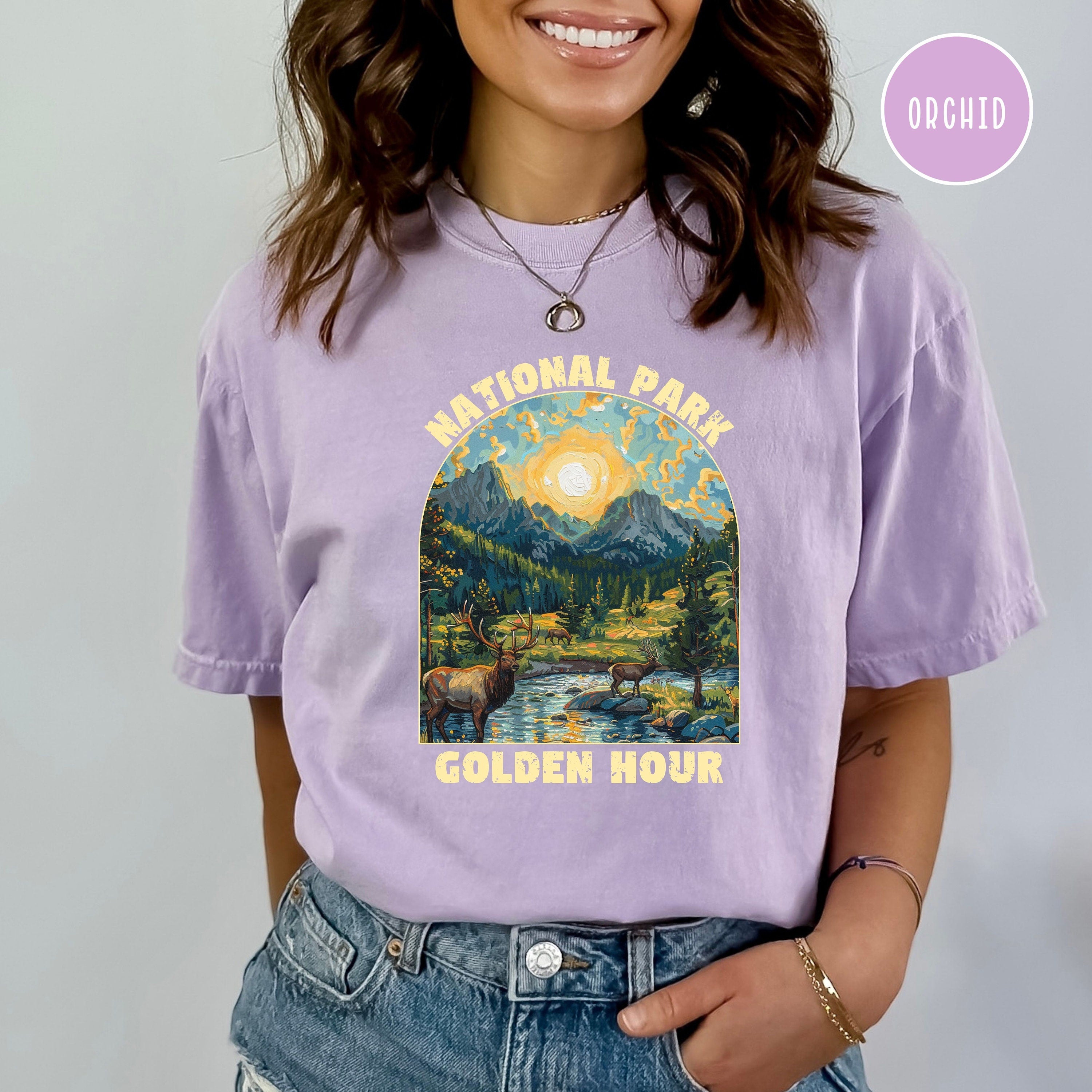 National Park at Sunset Grunge Comfort Colors® Tee