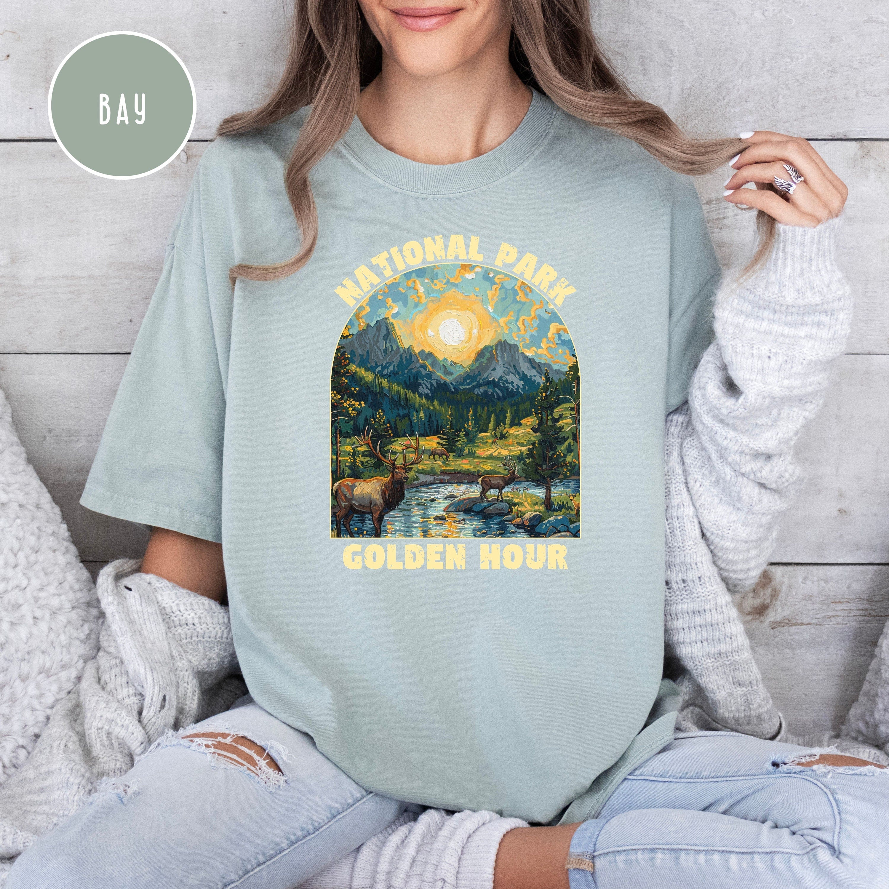 National Park at Sunset Grunge Comfort Colors® Tee