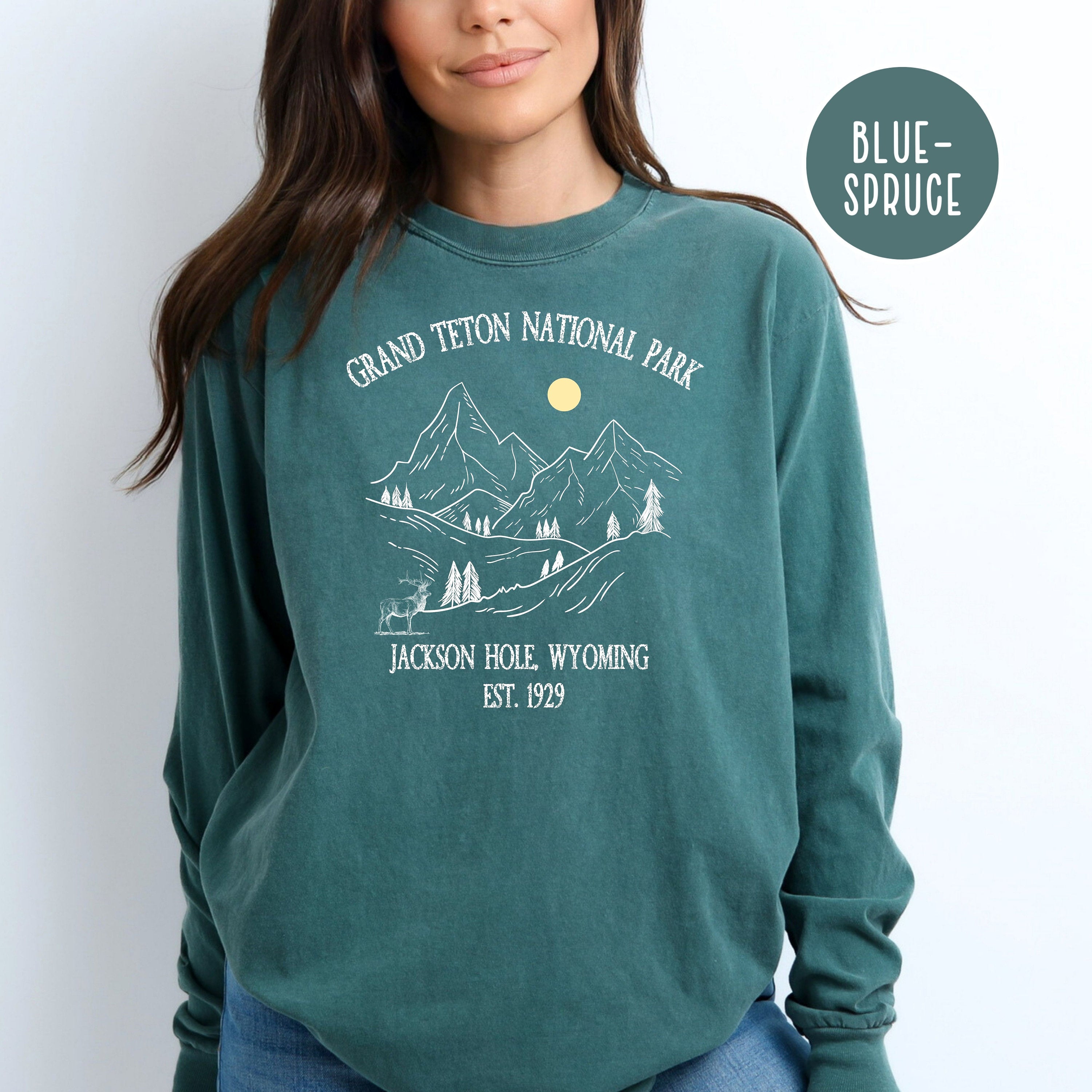 Grand Teton National Park Comfort Colors® Long Sleeve Tee