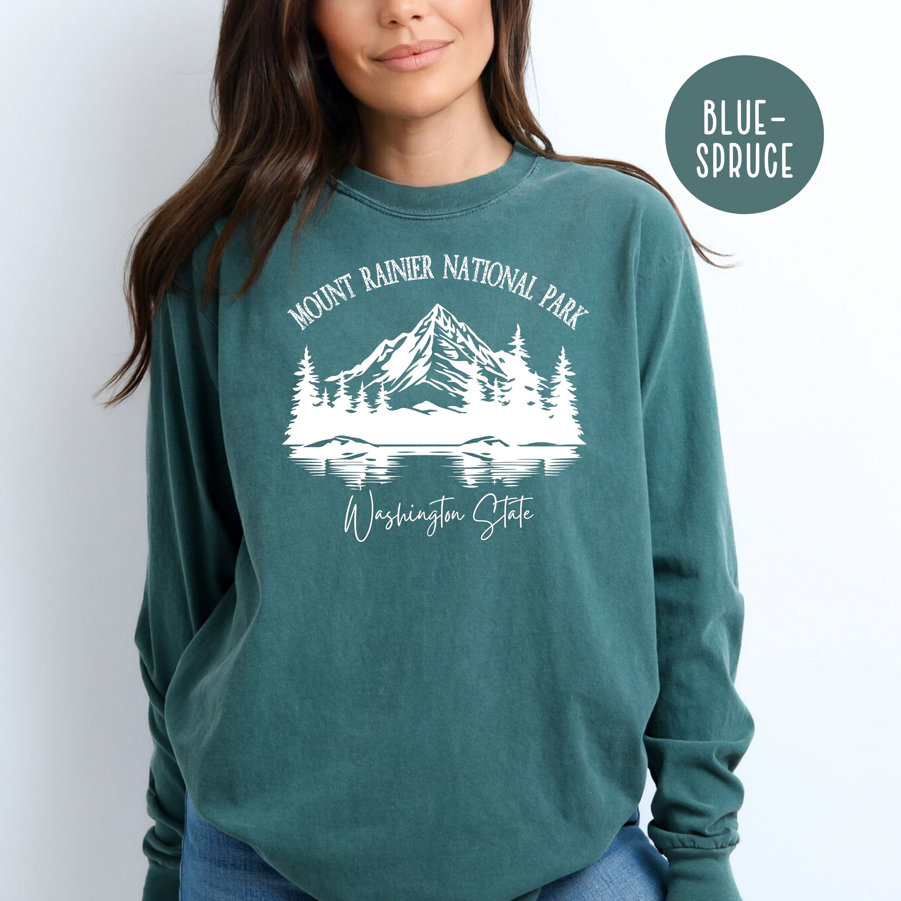 Mount Rainer National Park Comfort Colors® Long Sleeve T-Shirt