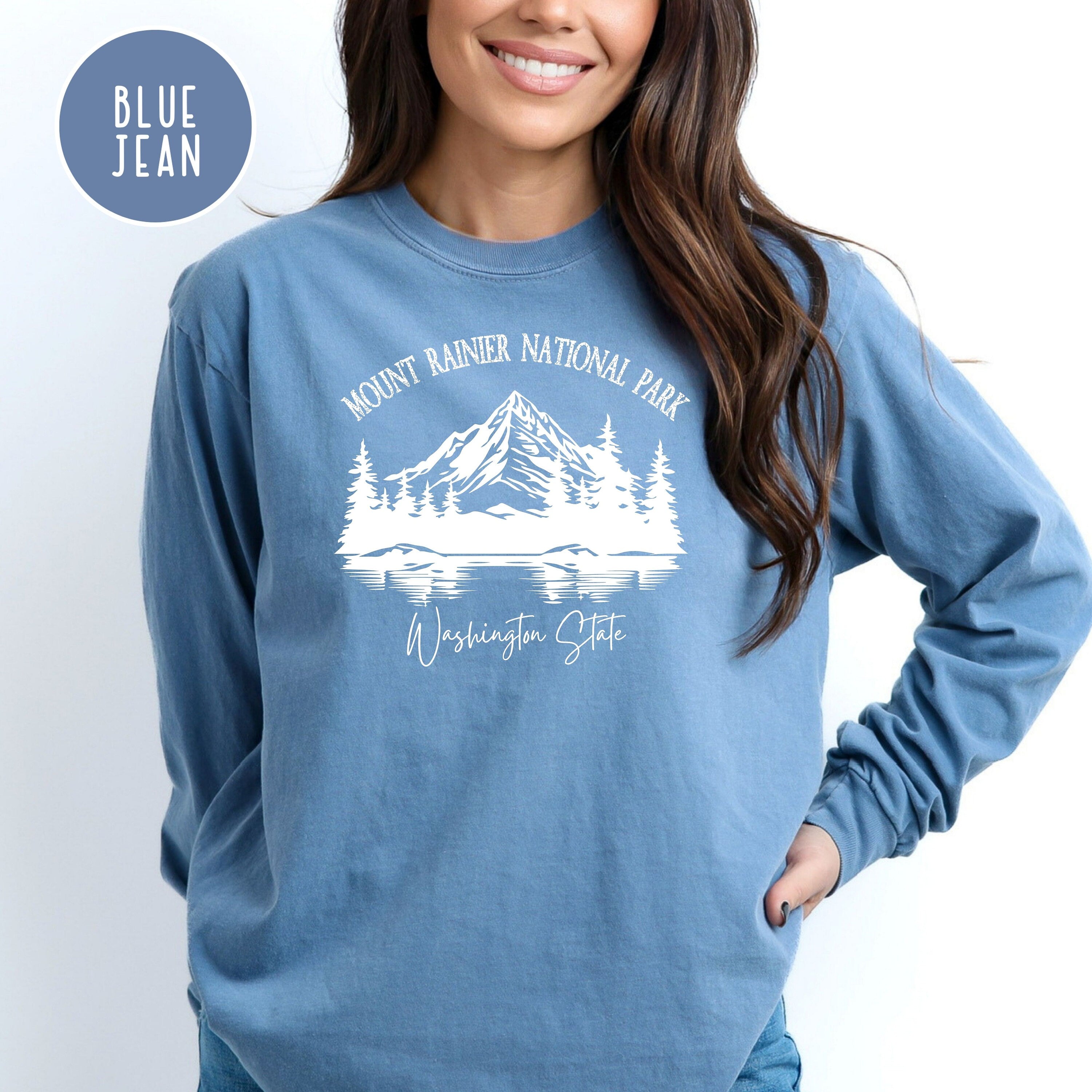 Mount Rainer National Park Comfort Colors® Long Sleeve T-Shirt