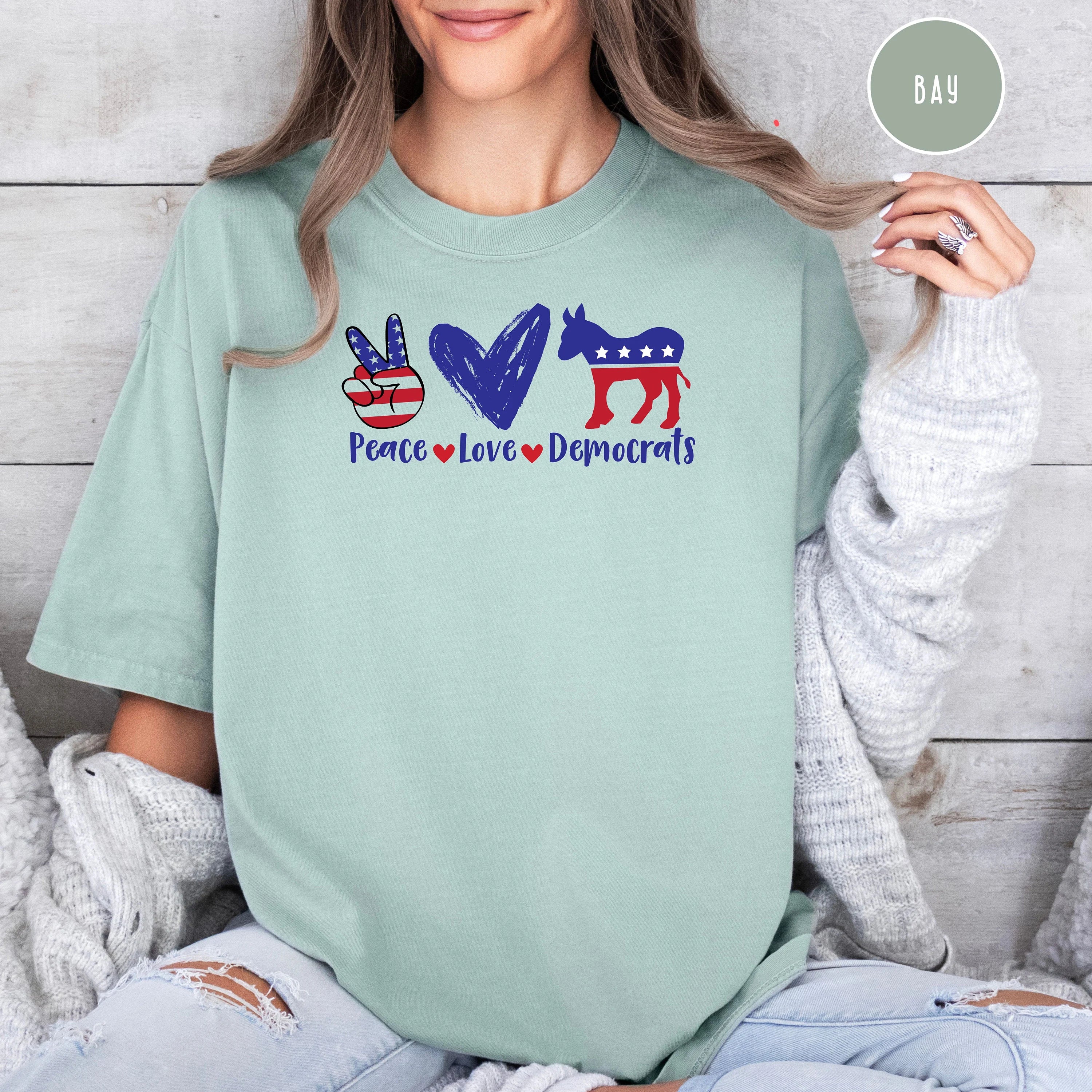 Peace Love Democrats Comfort Colors® Election Tee