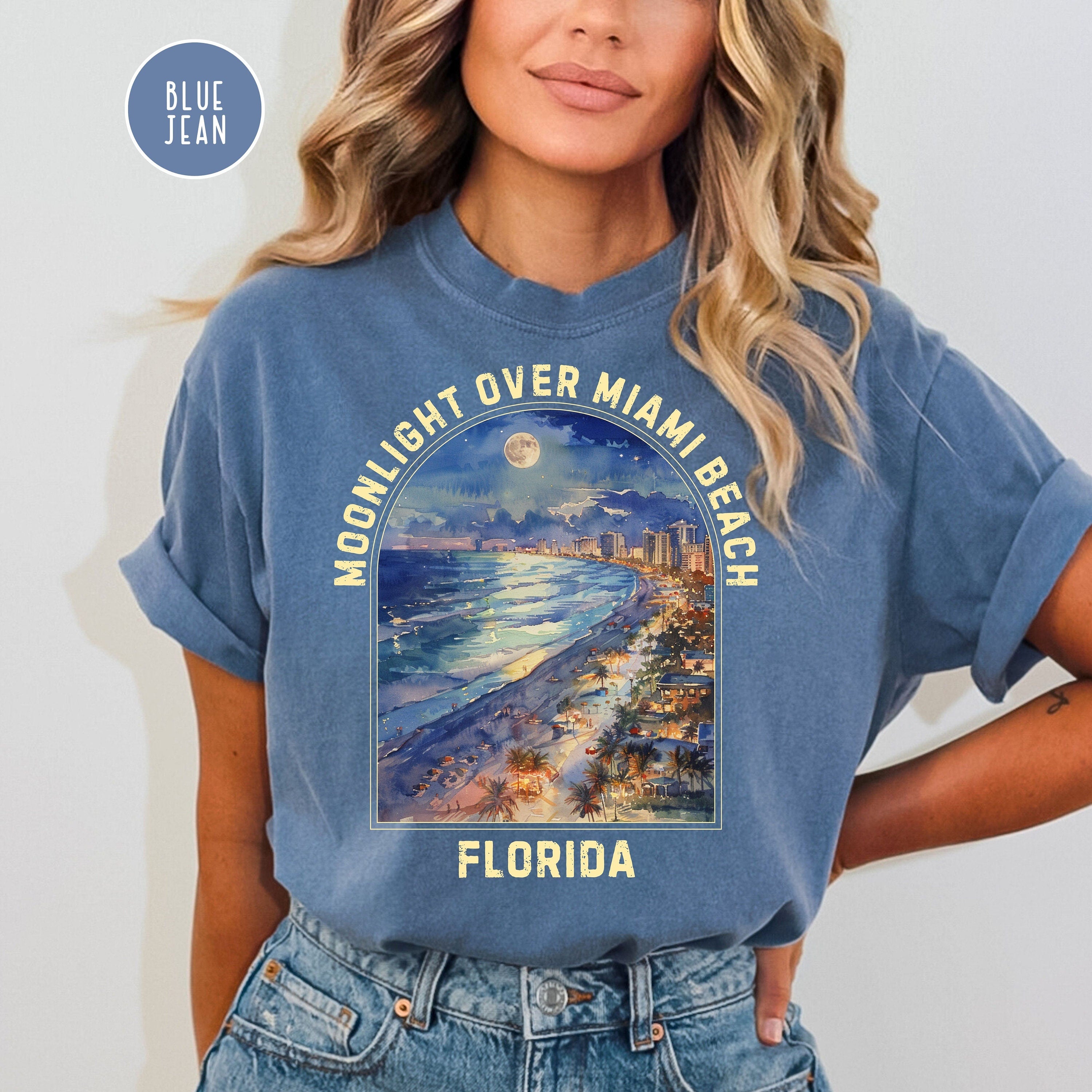 Moonlight Over Miami Beach Comfort Colors® Tee