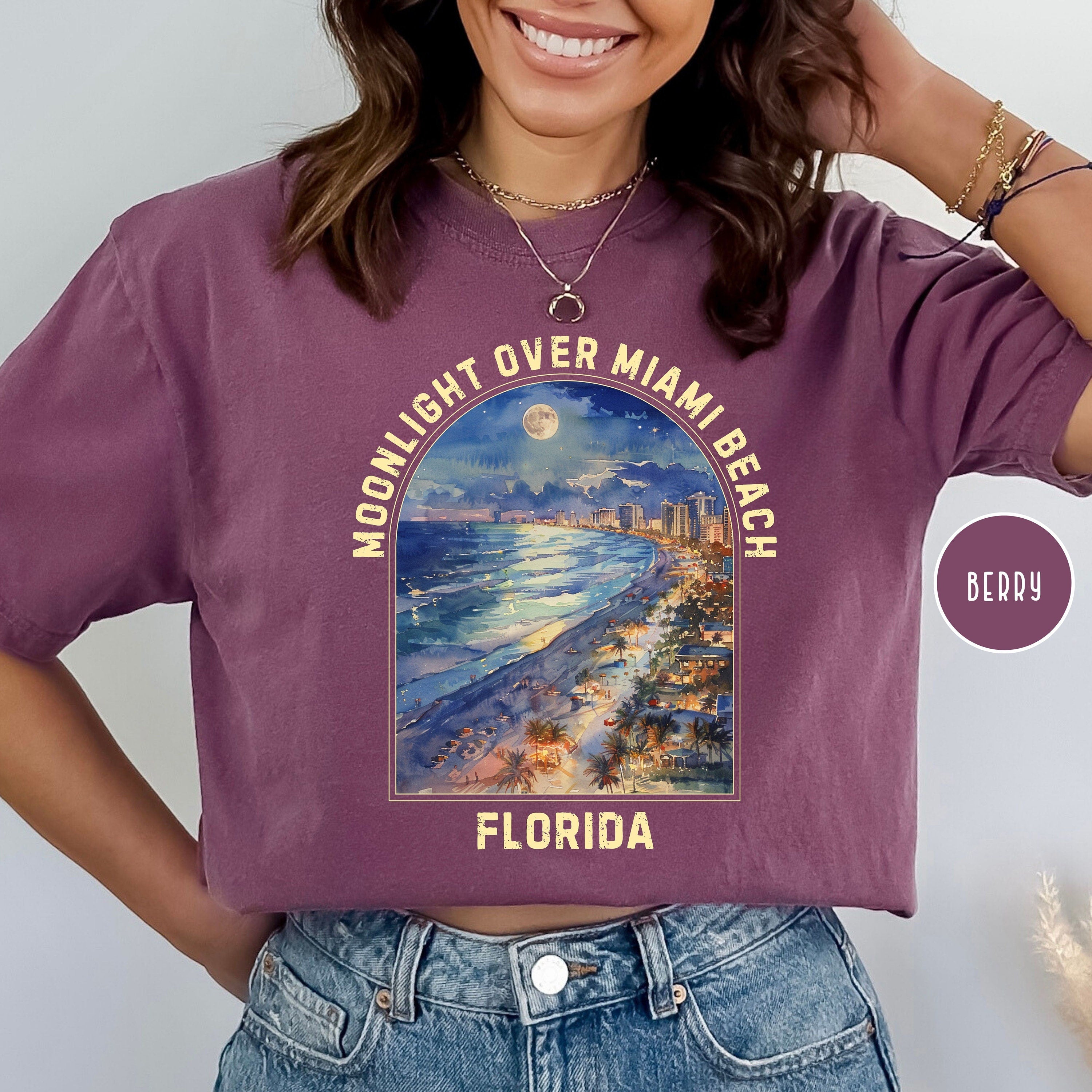 Moonlight Over Miami Beach Comfort Colors® Tee