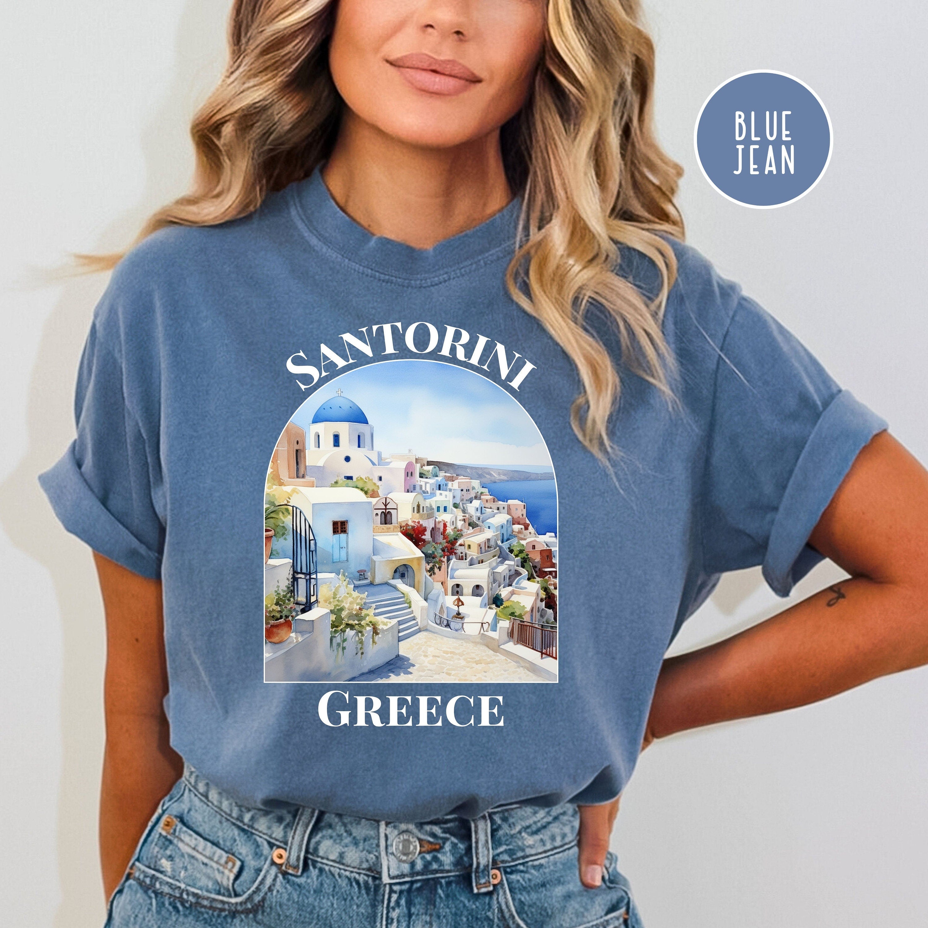 Santorini Greece Comfort Colors® Tee