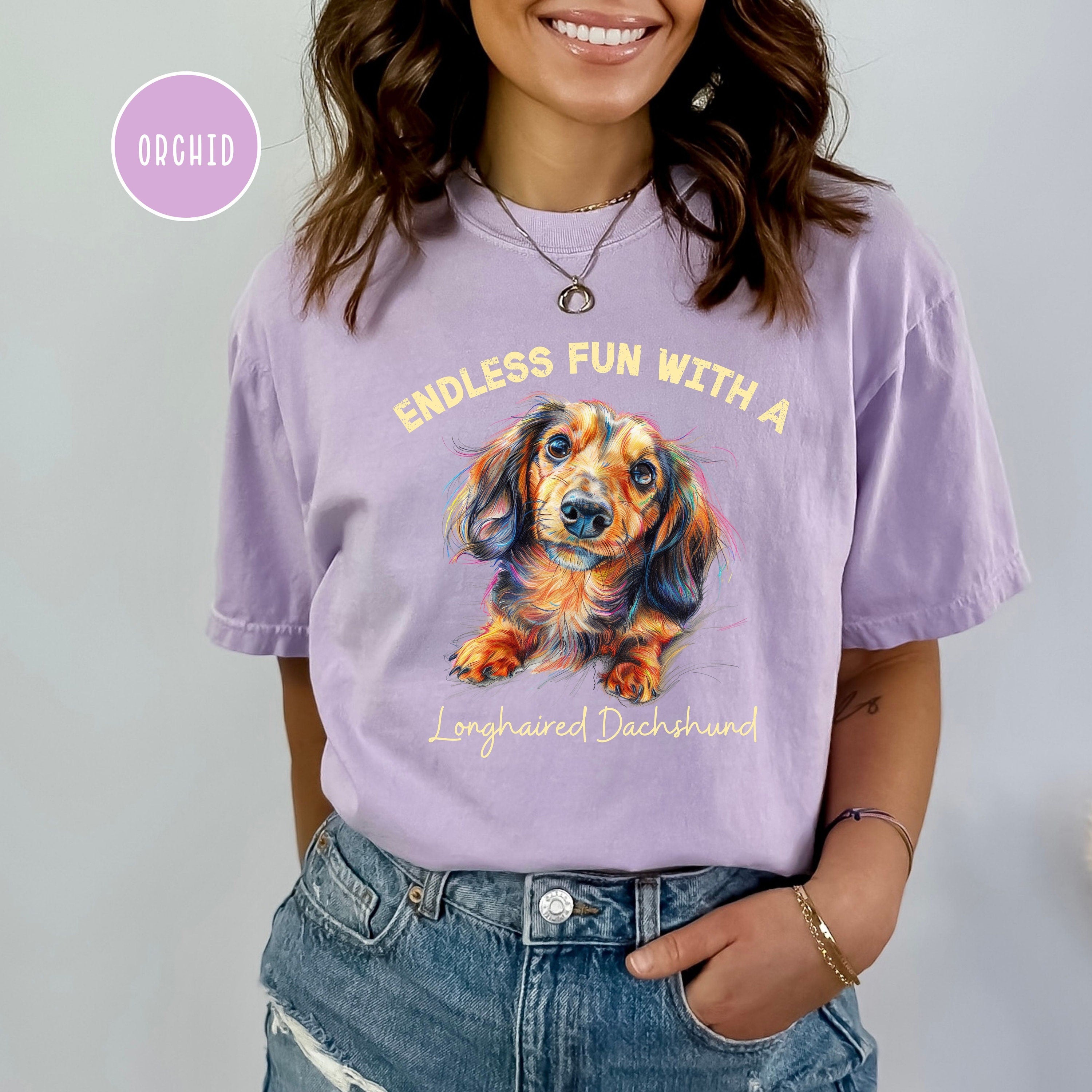 Longhaired Dachshund Lover Comfort Colors® Tee