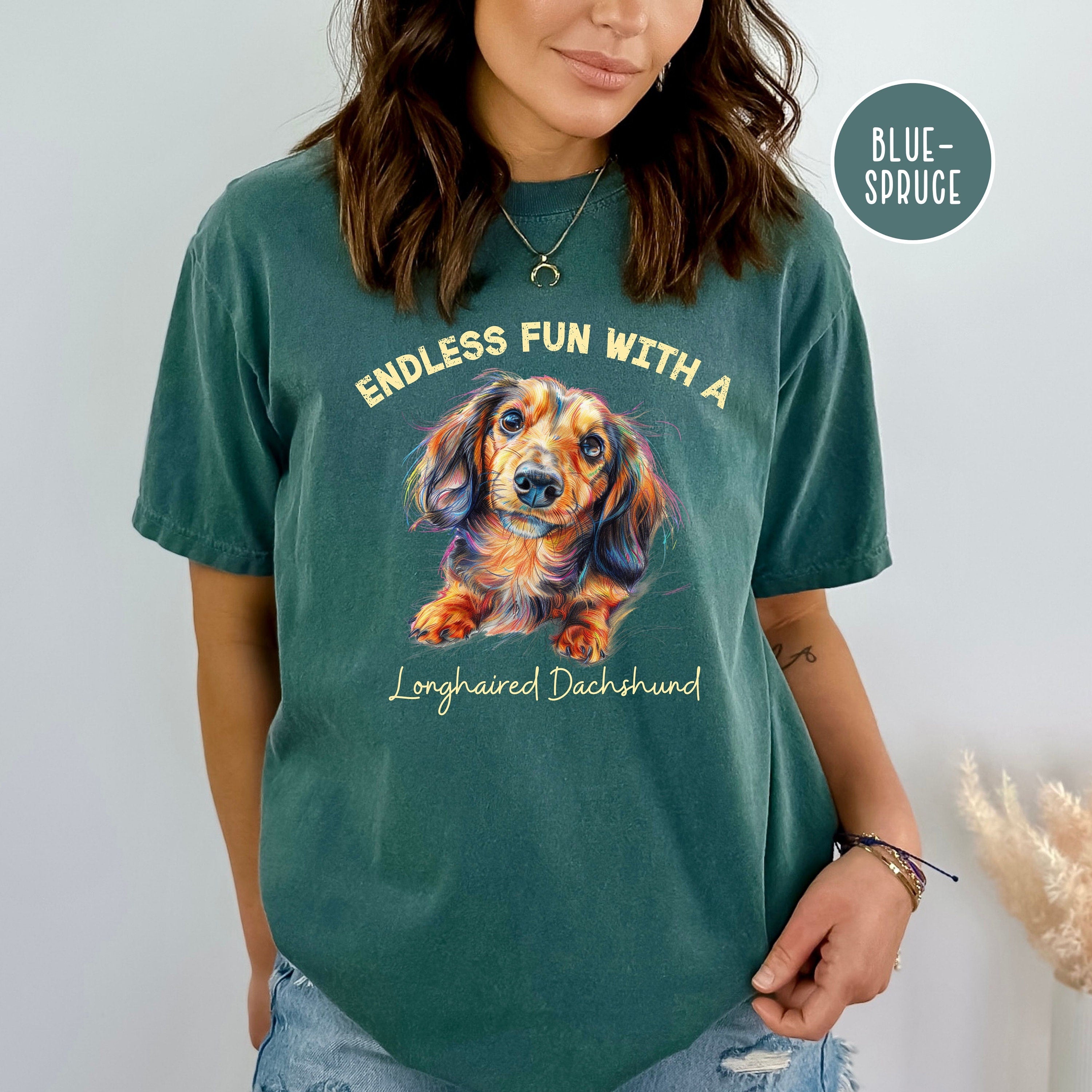 Longhaired Dachshund Lover Comfort Colors® Tee