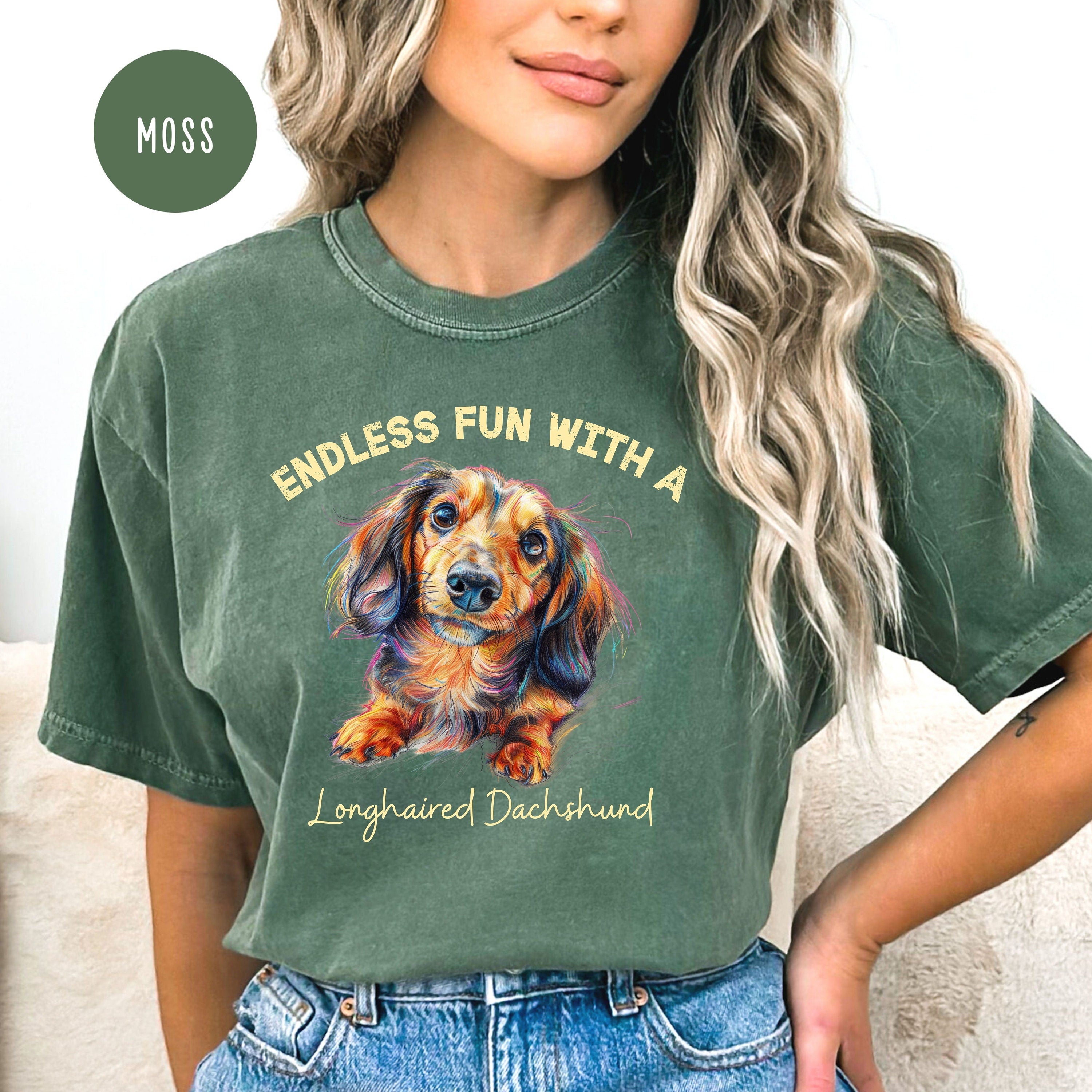 Longhaired Dachshund Lover Comfort Colors® Tee