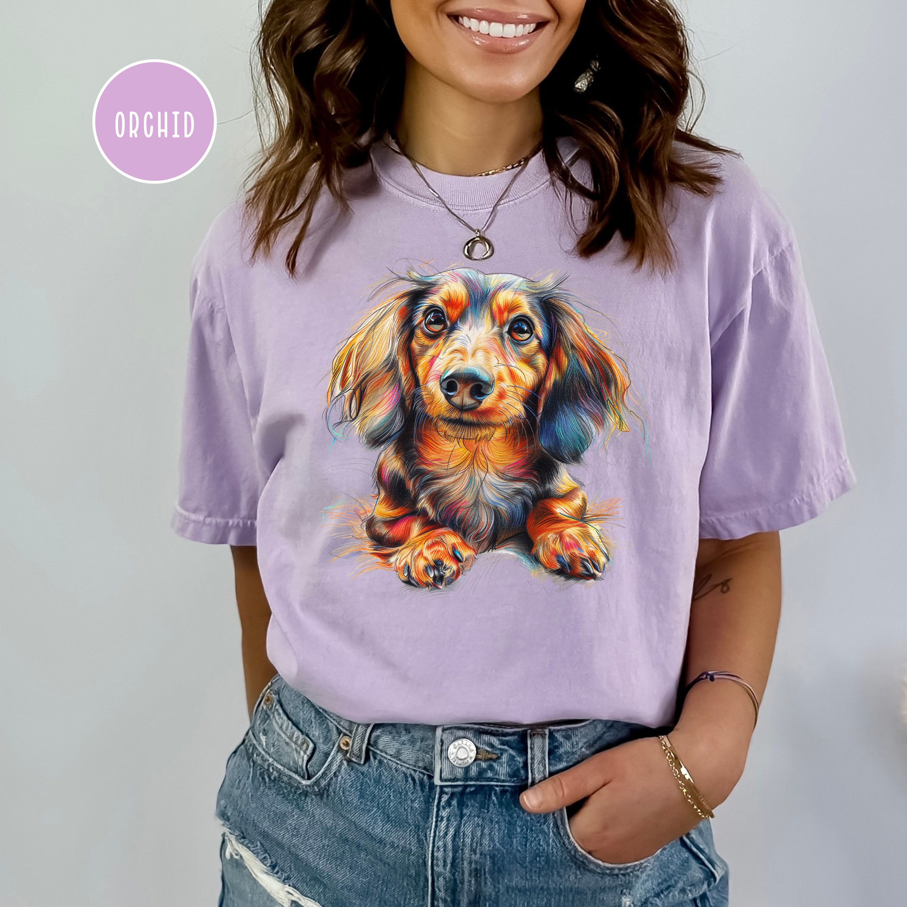 Longhaired Dachshund Lover Comfort Colors® Gift Tee