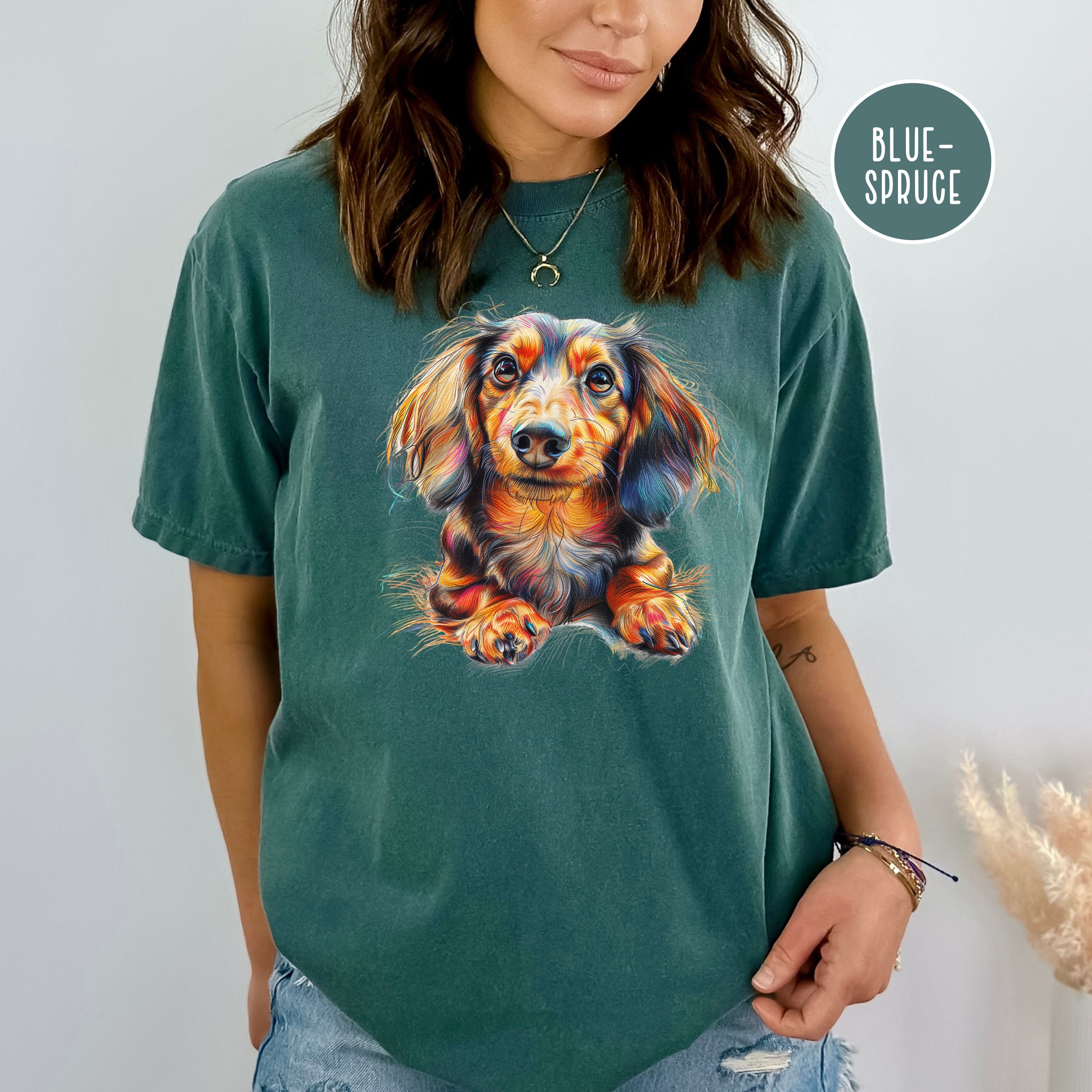 Longhaired Dachshund Lover Comfort Colors® Gift Tee