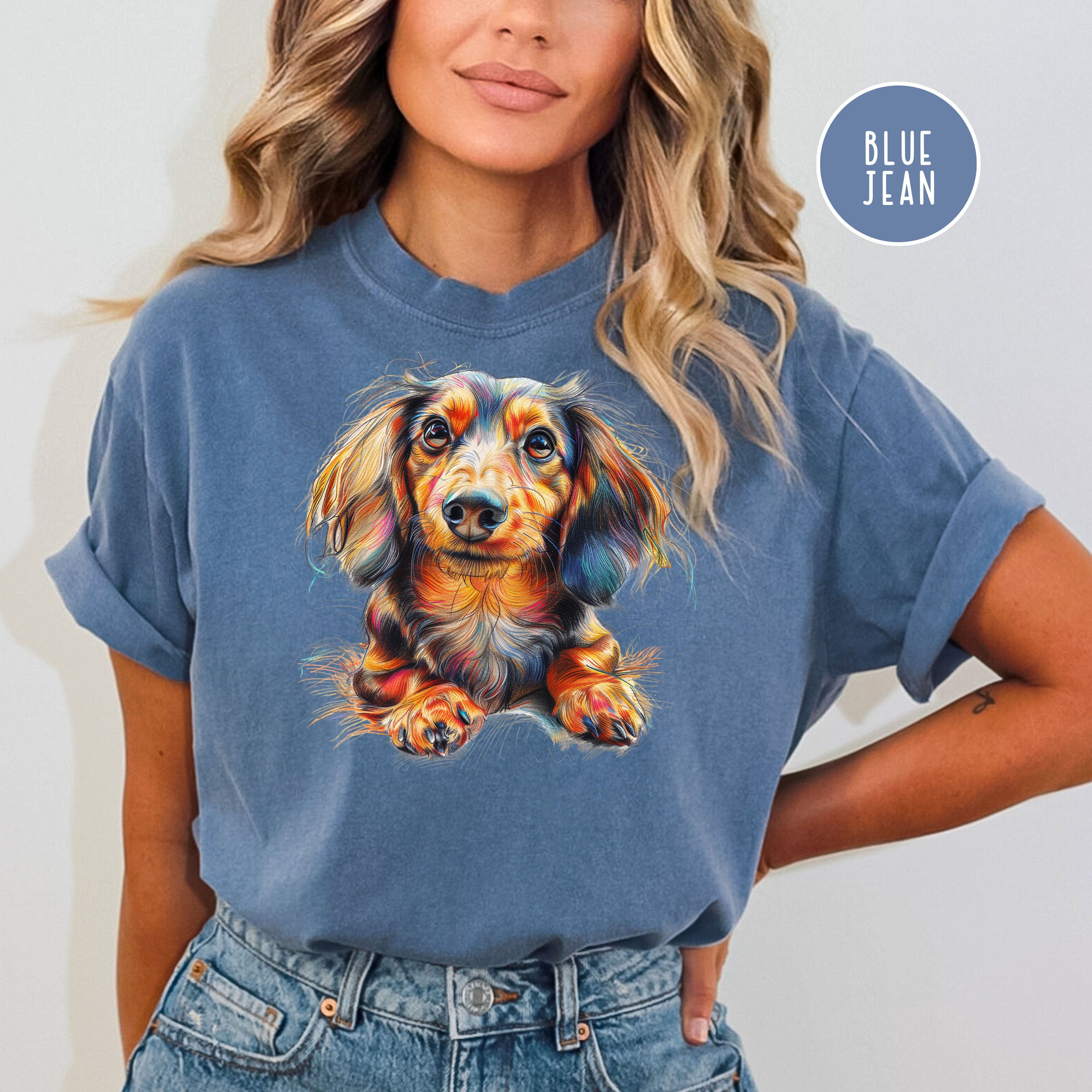 Longhaired Dachshund Lover Comfort Colors® Gift Tee