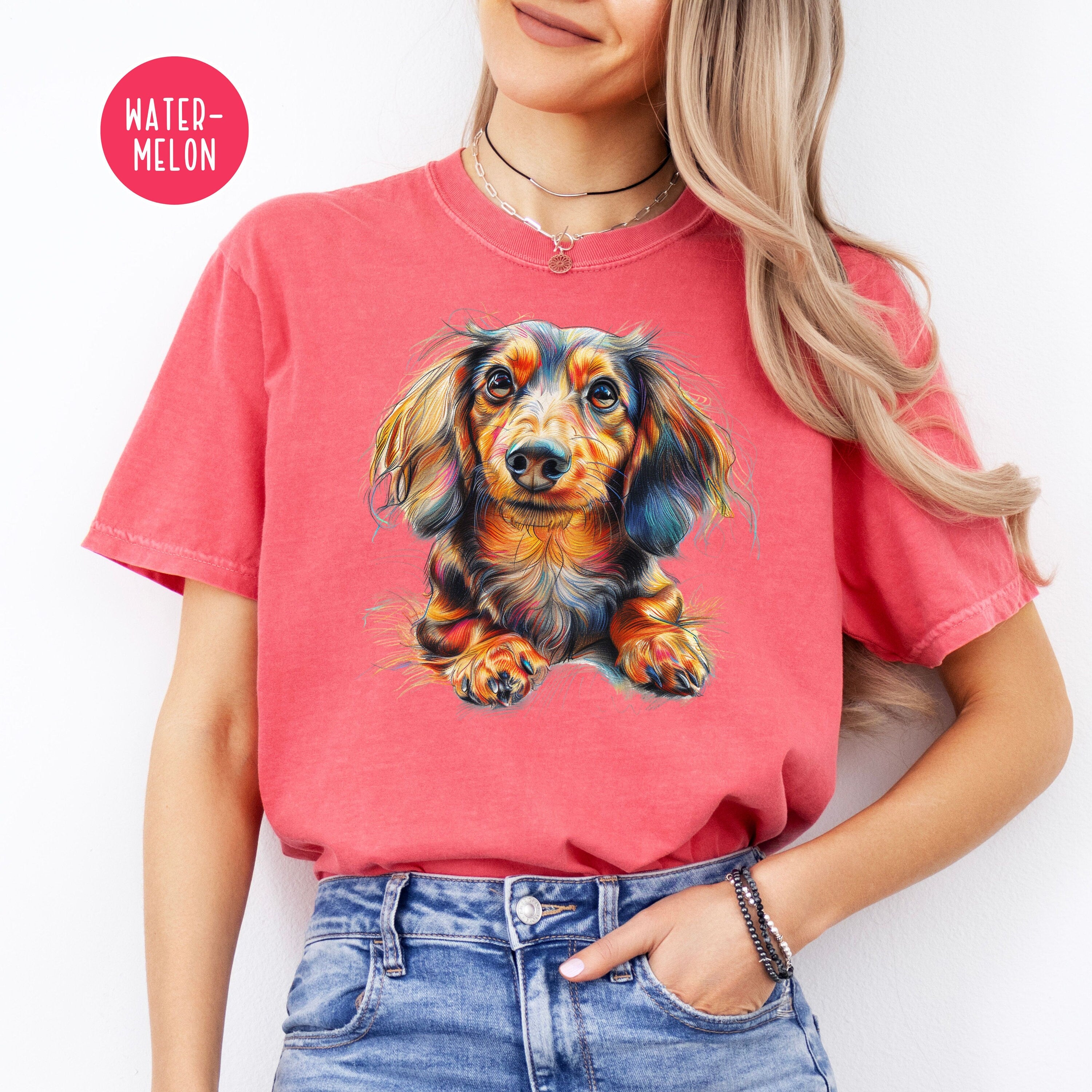 Longhaired Dachshund Lover Comfort Colors® Gift Tee