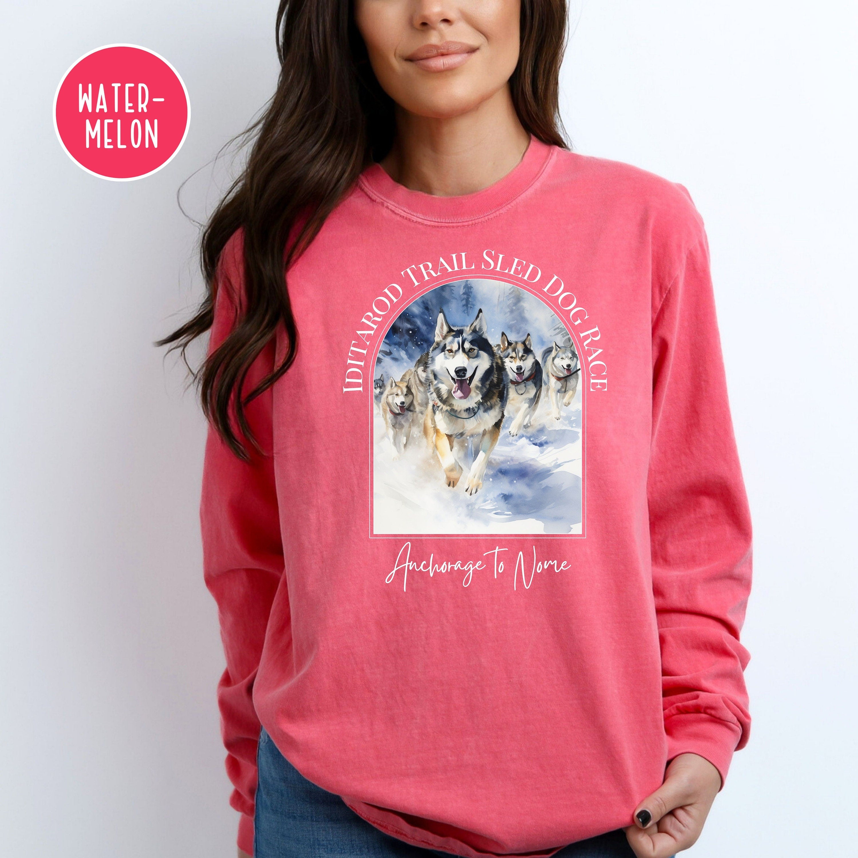 Iditarod Dog Race Comfort Colors® Long Sleeve Tee